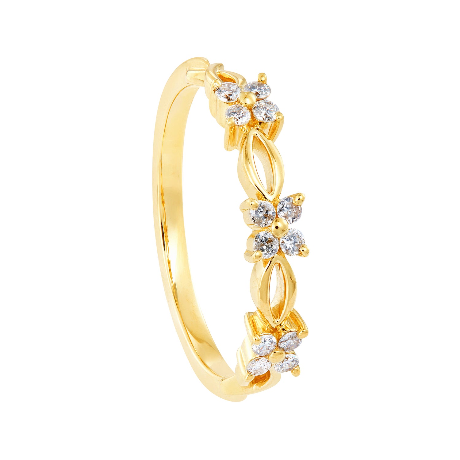 CHIC | Round Diamond Ring in 375/9K Gold 267561223