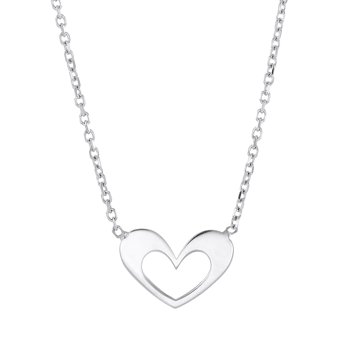 750/18K White Gold Necklace CJ-6-CL MNL14(18W)