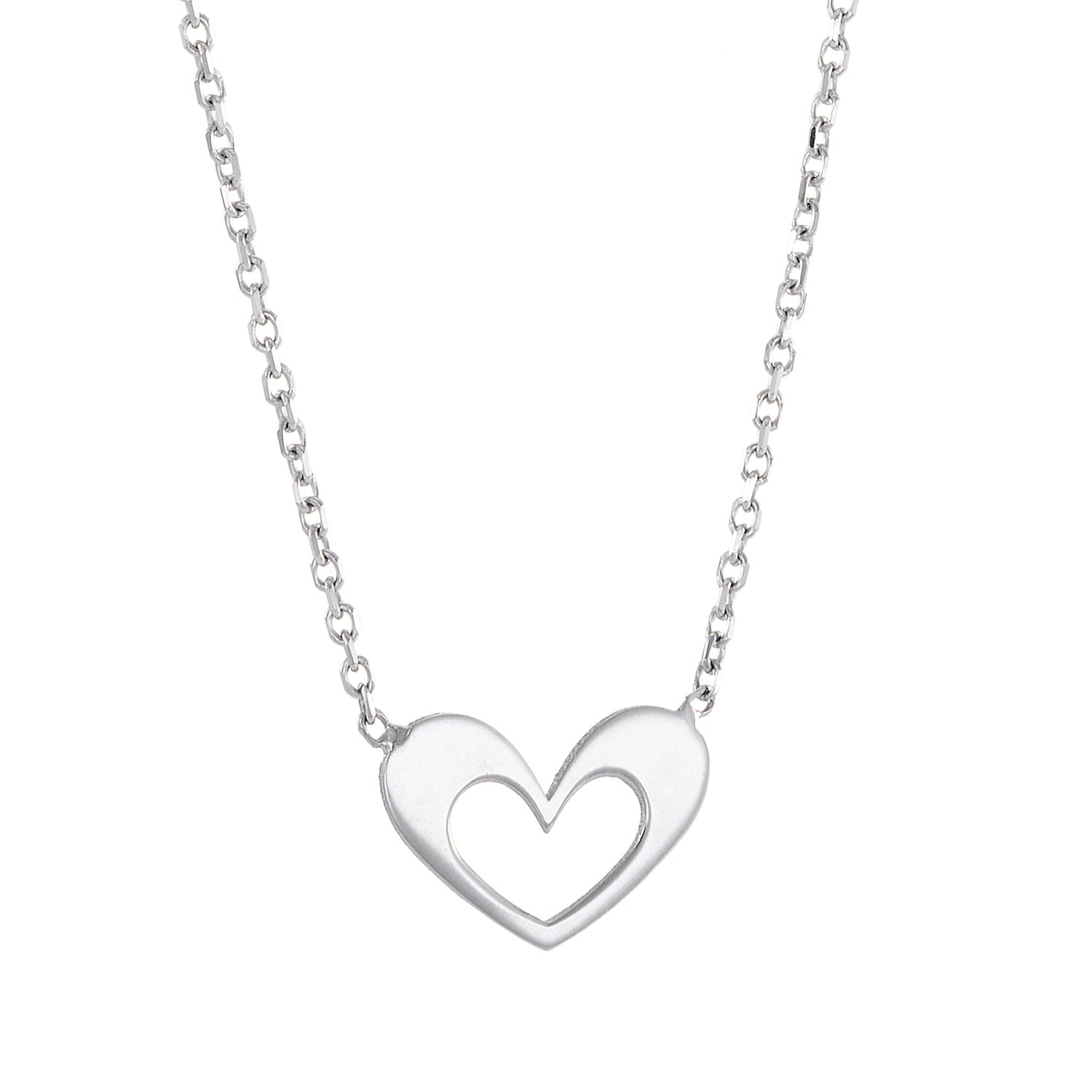 750/18K White Gold Necklace CJ-6-CL MNL14(18W)
