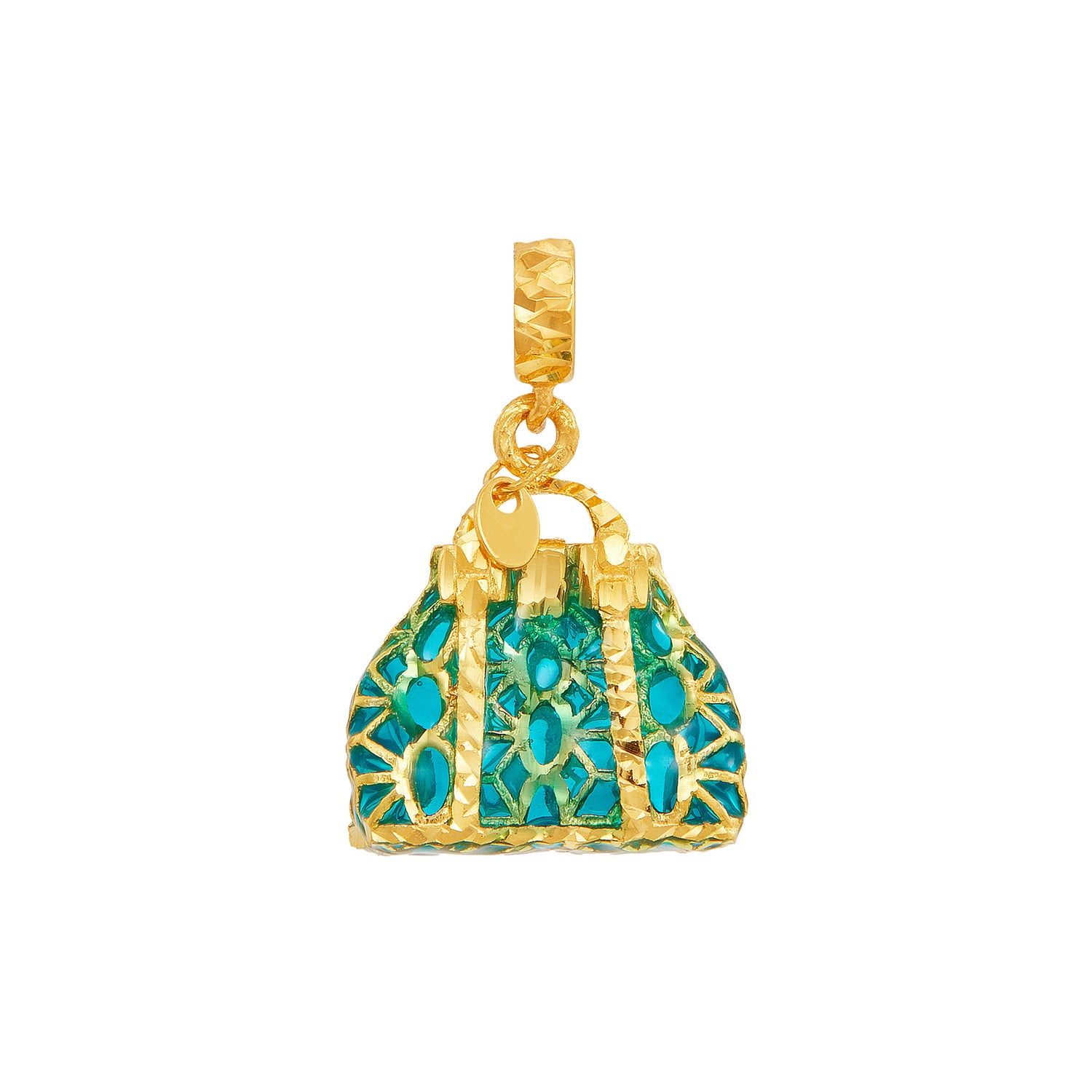 Oro Italia 916 Yellow Gold  Charm GCM91141023(GRN) (22K Gold))
