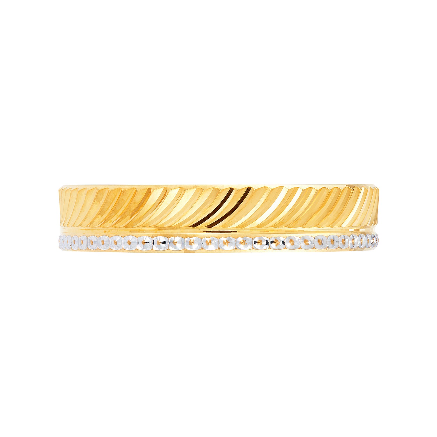 Oro Italia 916 Yellow and White Gold Ring GR51820923(YW)-BI (22K Gold)