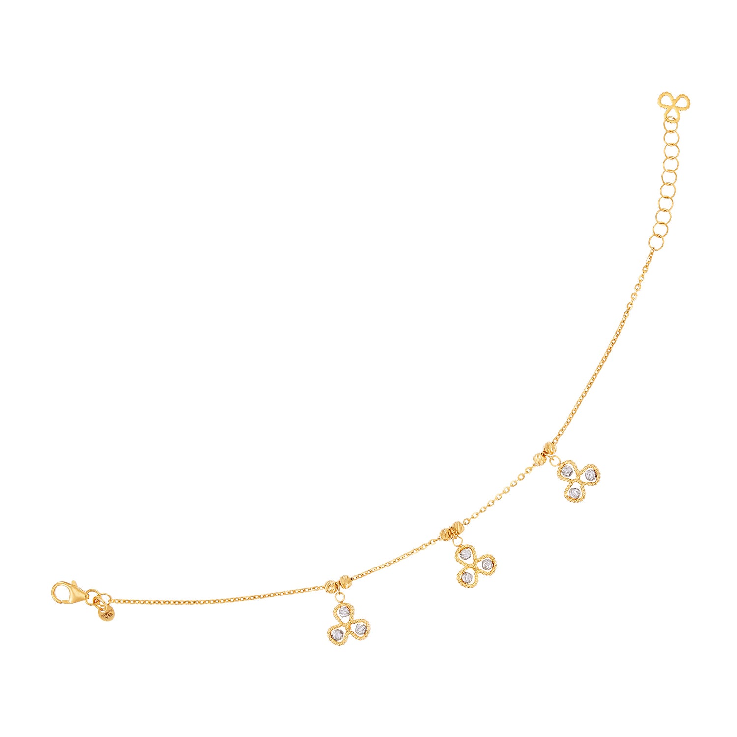 VIOLA | Oro Italia 916 Yellow and White Gold Bracelet GW48041023(YW)-BI (22K Gold)
