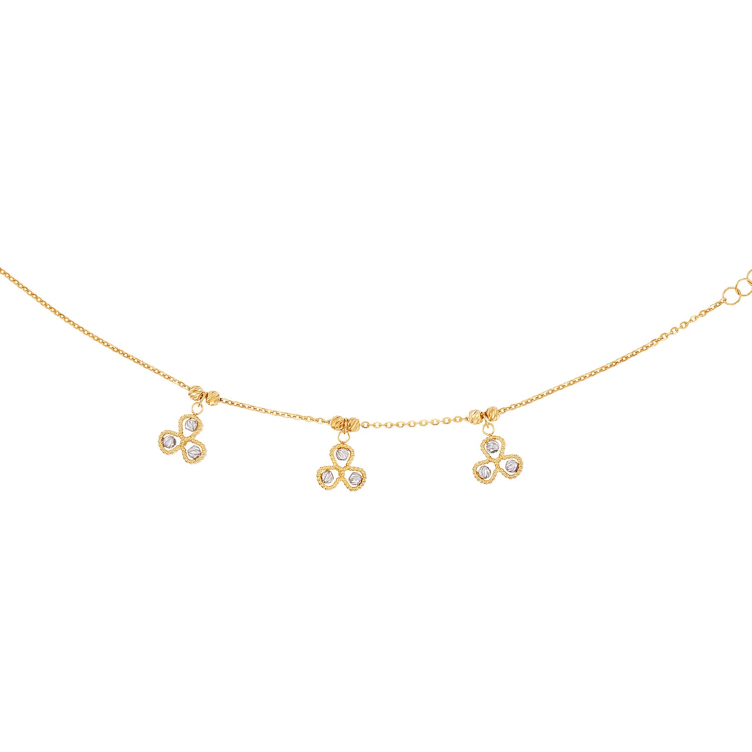 VIOLA | Oro Italia 916 Yellow and White Gold Bracelet GW48041023(YW)-BI (22K Gold)