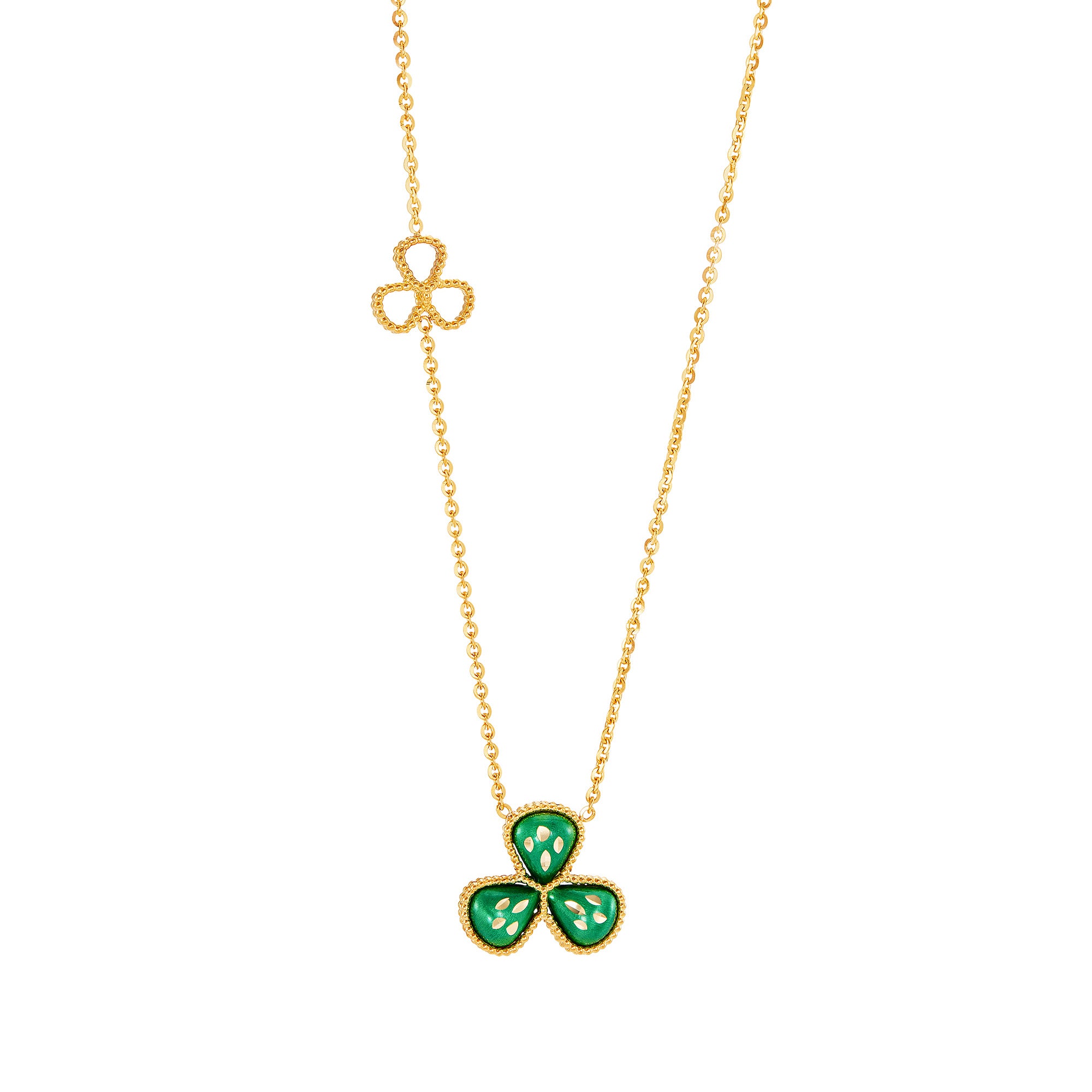VIOLA | Oro Italia 916 Yellow Gold Necklace GC30821123(GTURQ) (22K
