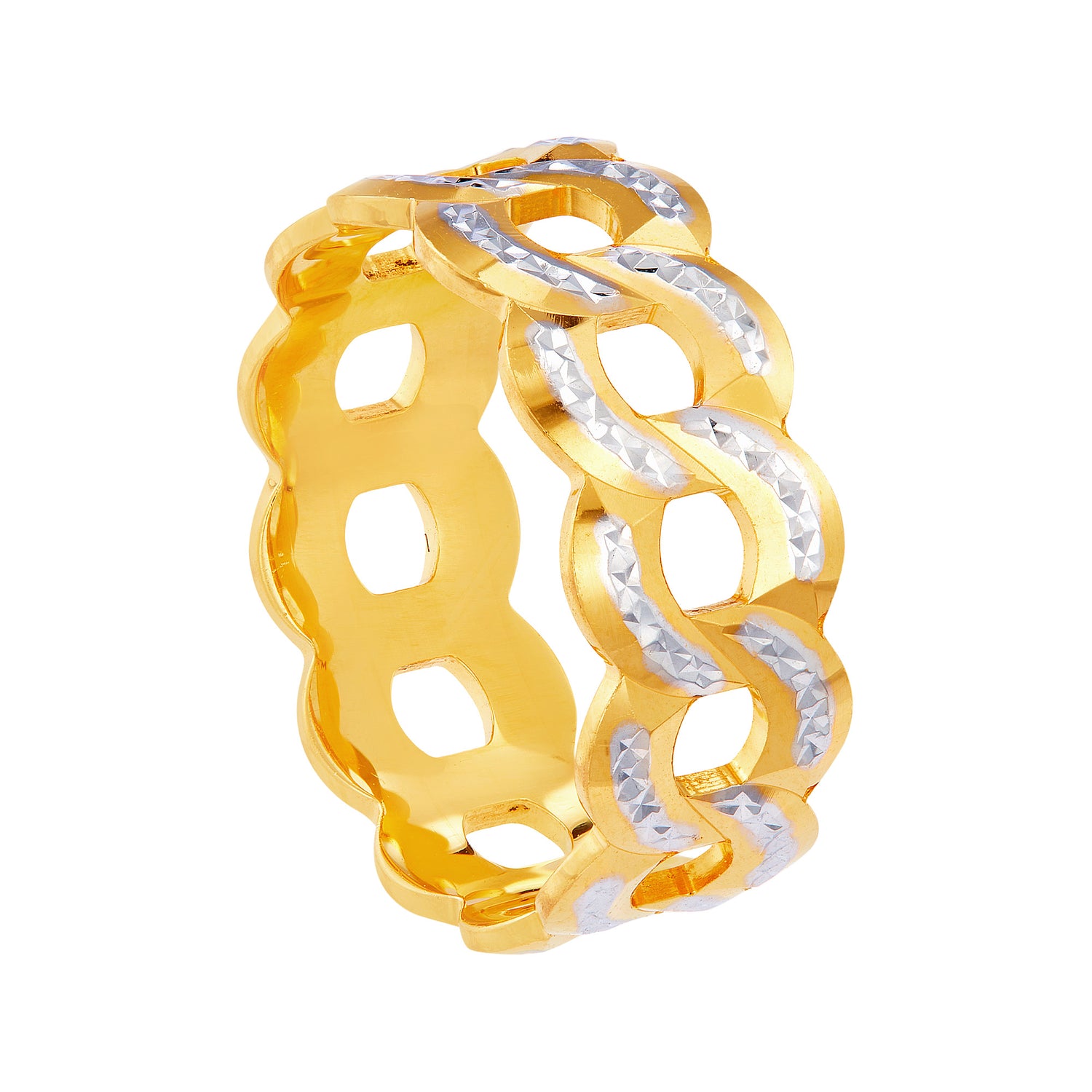 916/22K Yellow and White Gold Ring GR0001230124