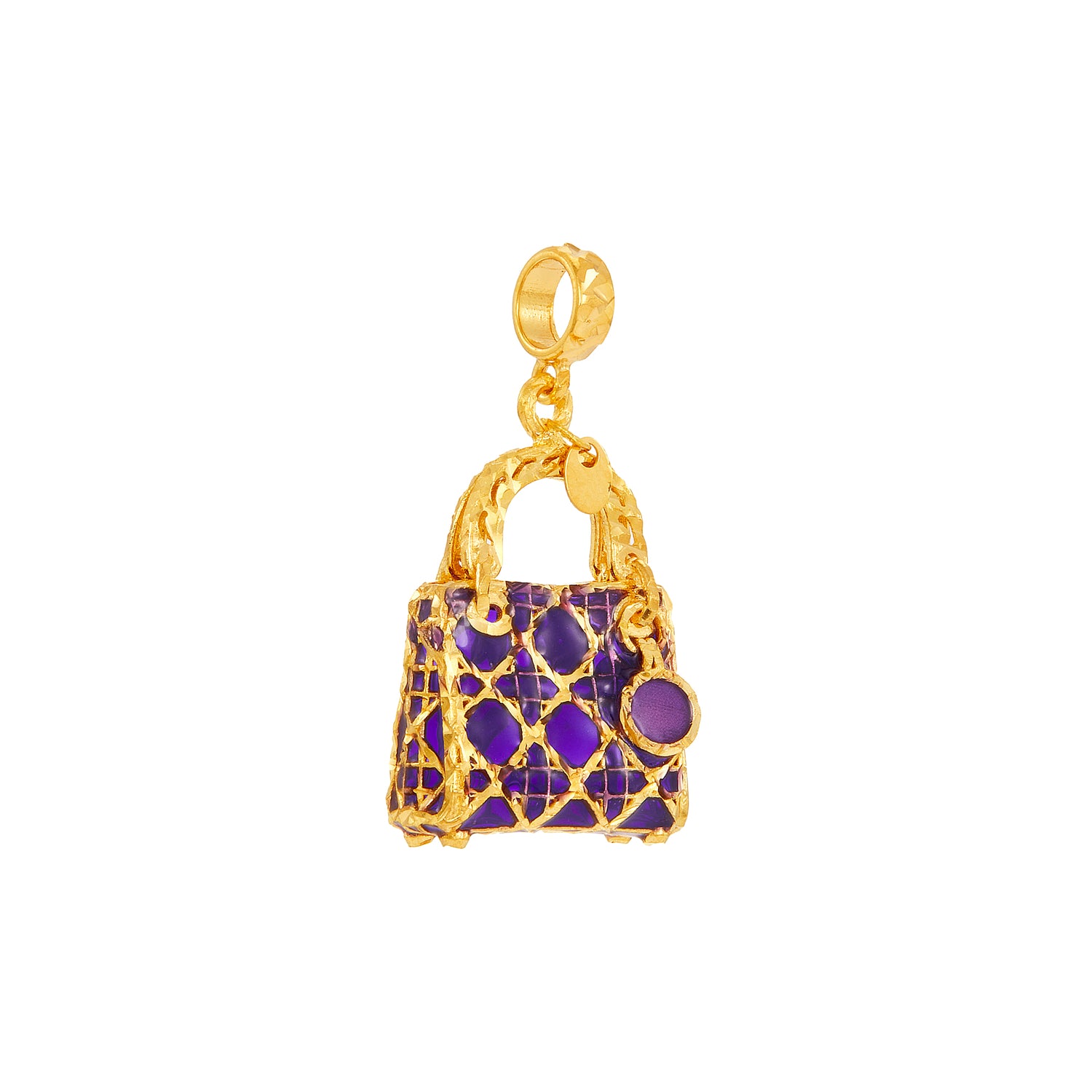 Oro Italia 916 Yellow Gold  Charm GCM91131023(PPL) (22K Gold)