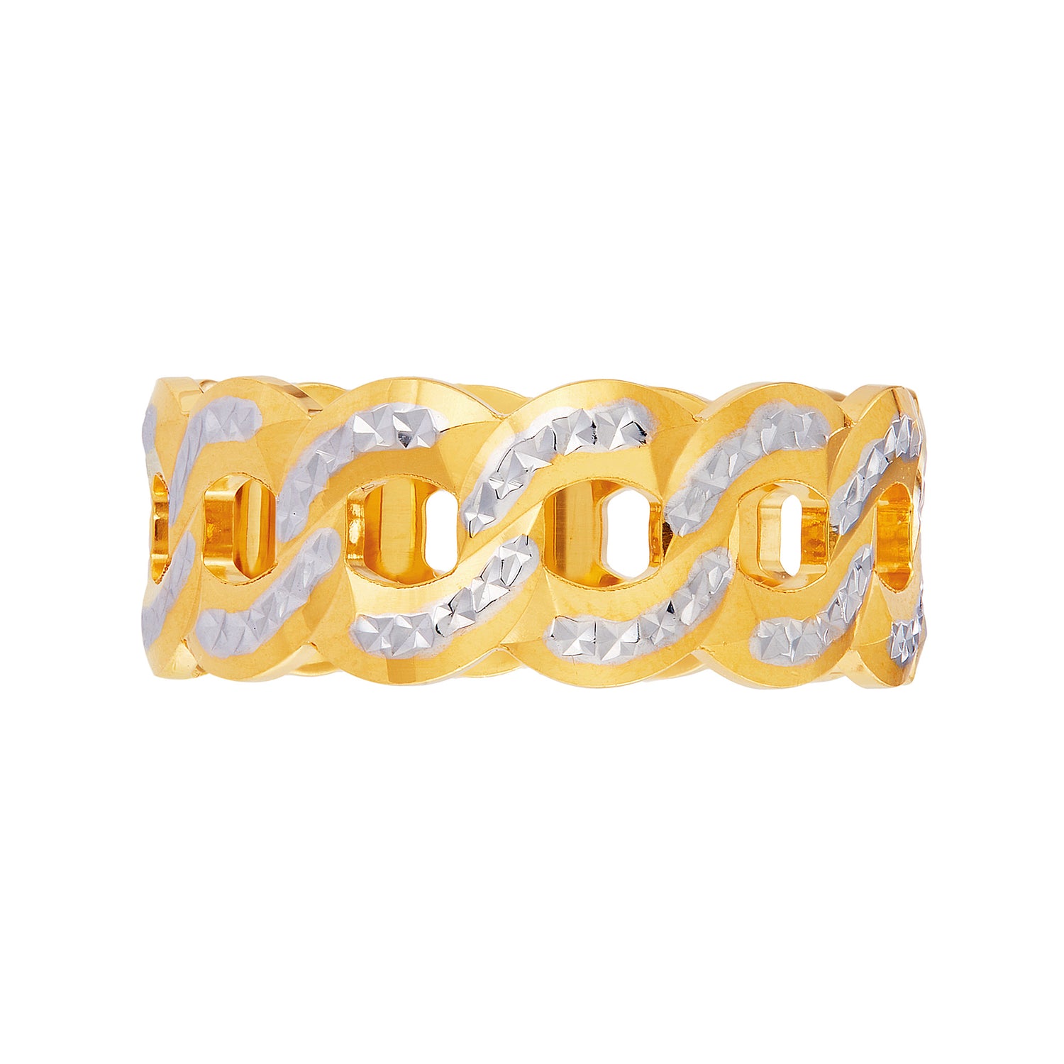 916/22K Yellow and White Gold Ring GR0001230124