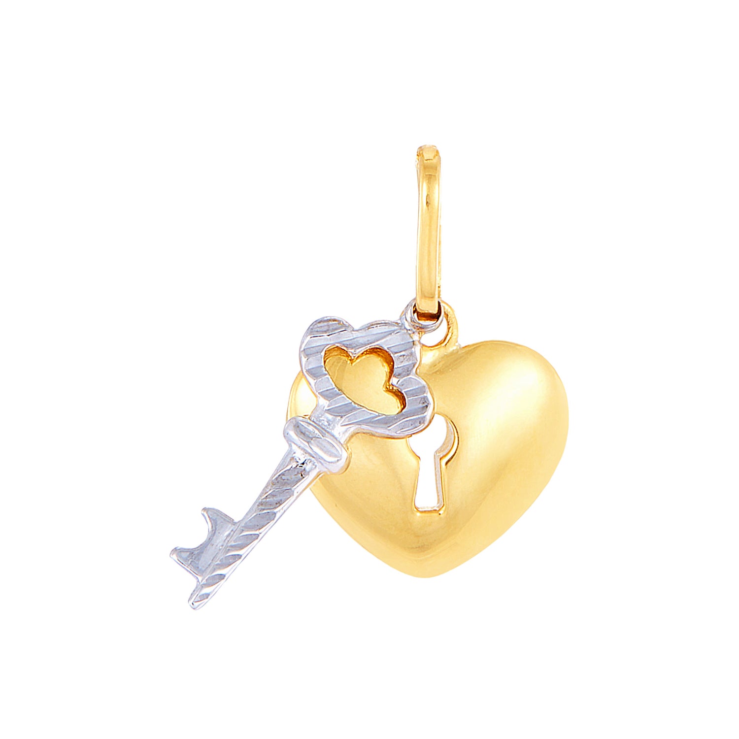 750/18K Yellow and White Gold Pendant XXP508179-YW-DC