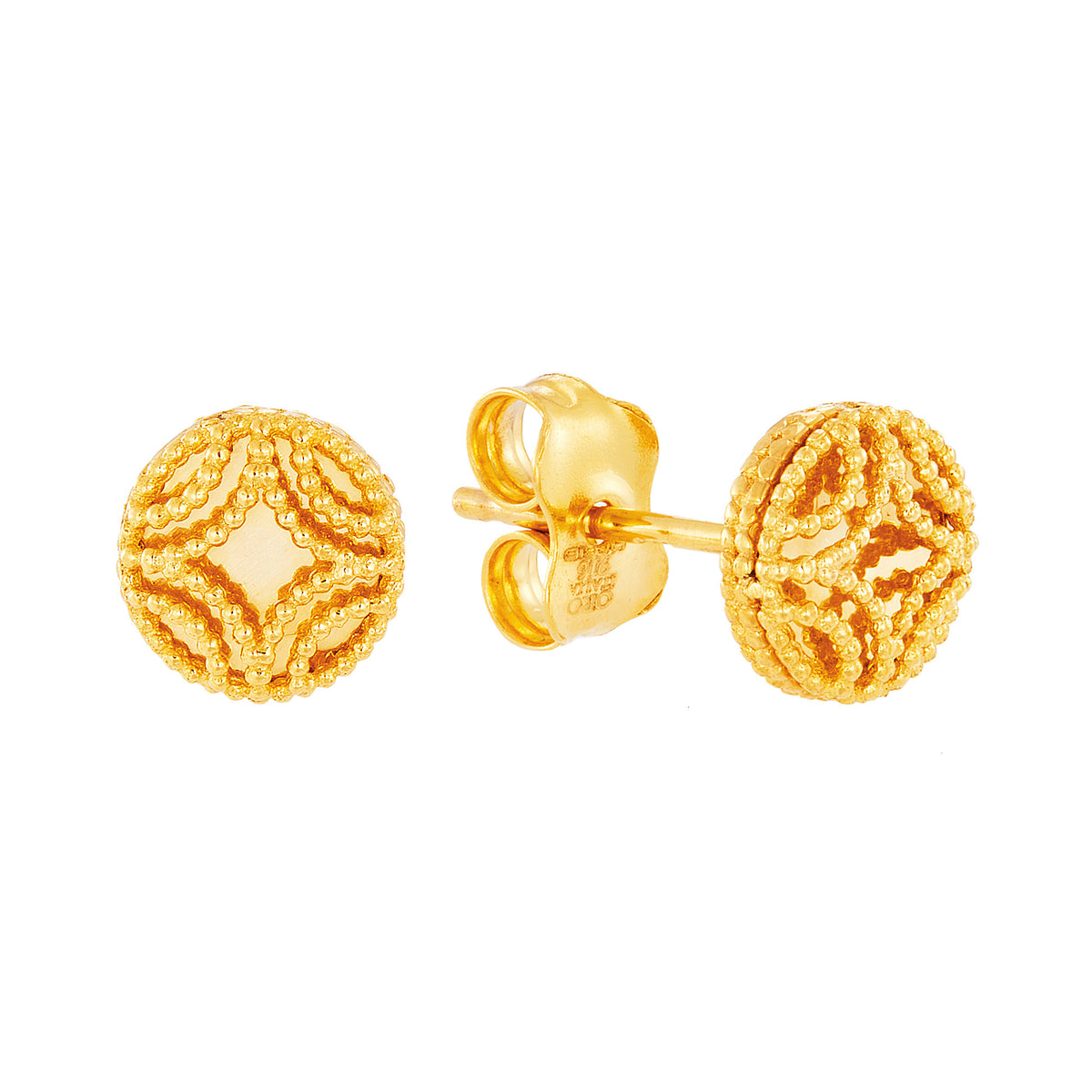 Oro Italia 916 Yellow Gold Earrings GE74881123