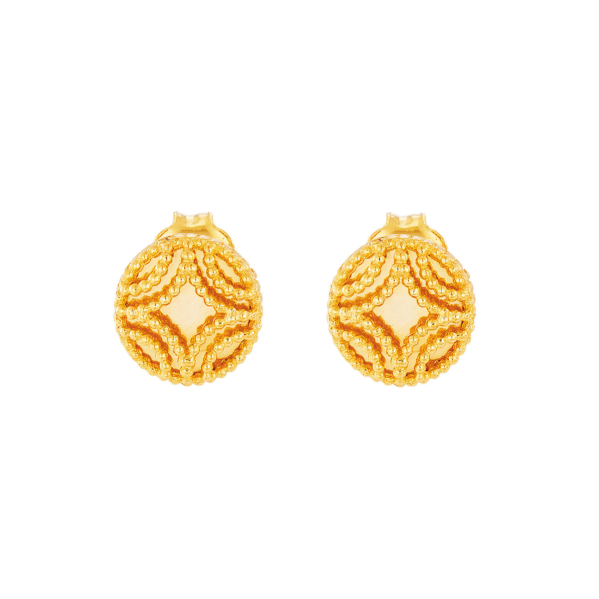 Oro Italia 916 Yellow Gold Earrings GE74881123