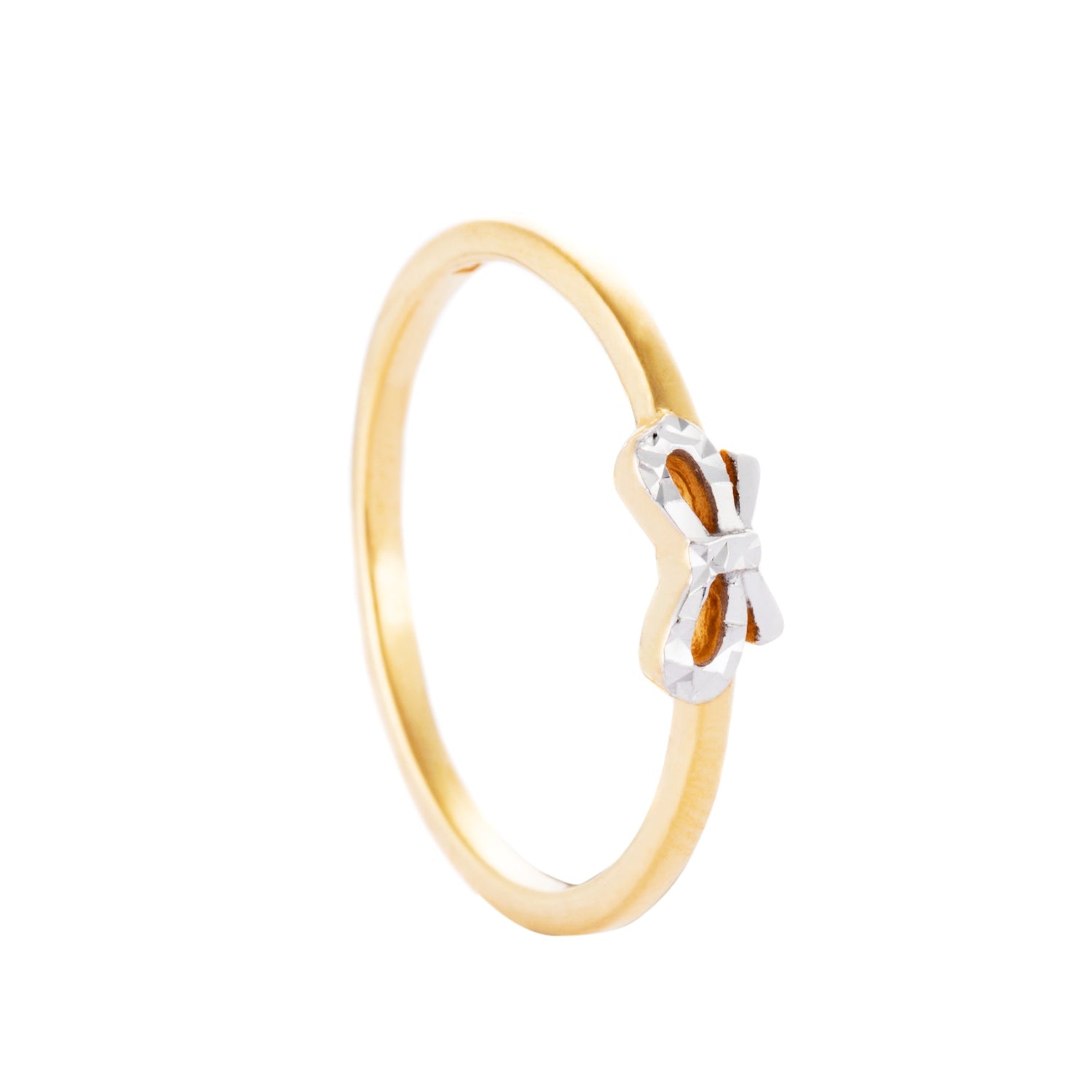 916/22K Yellow and White Gold Ring R5540