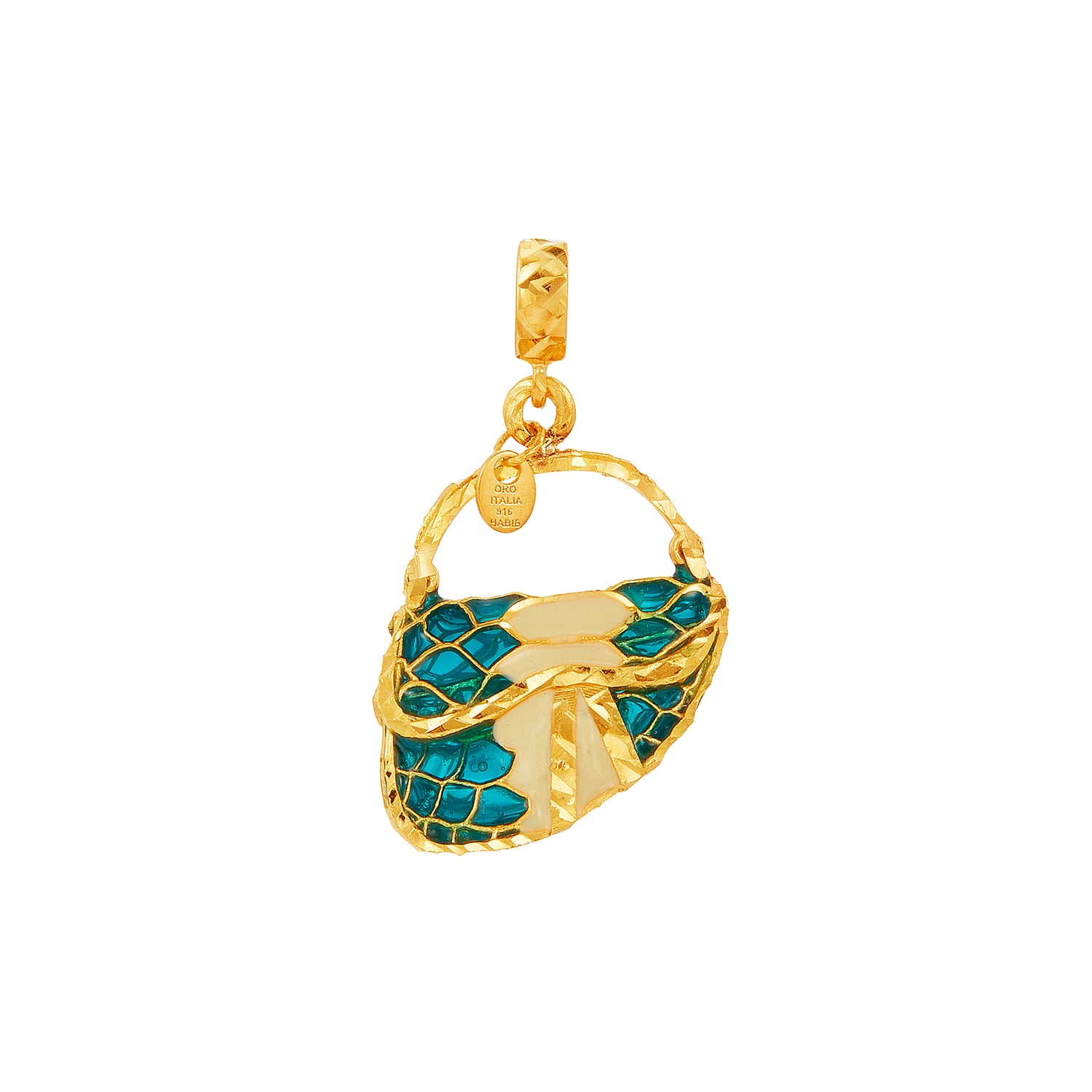Oro Italia 916 Yellow Gold Charm GCM91151023(WGN) (22K Gold)