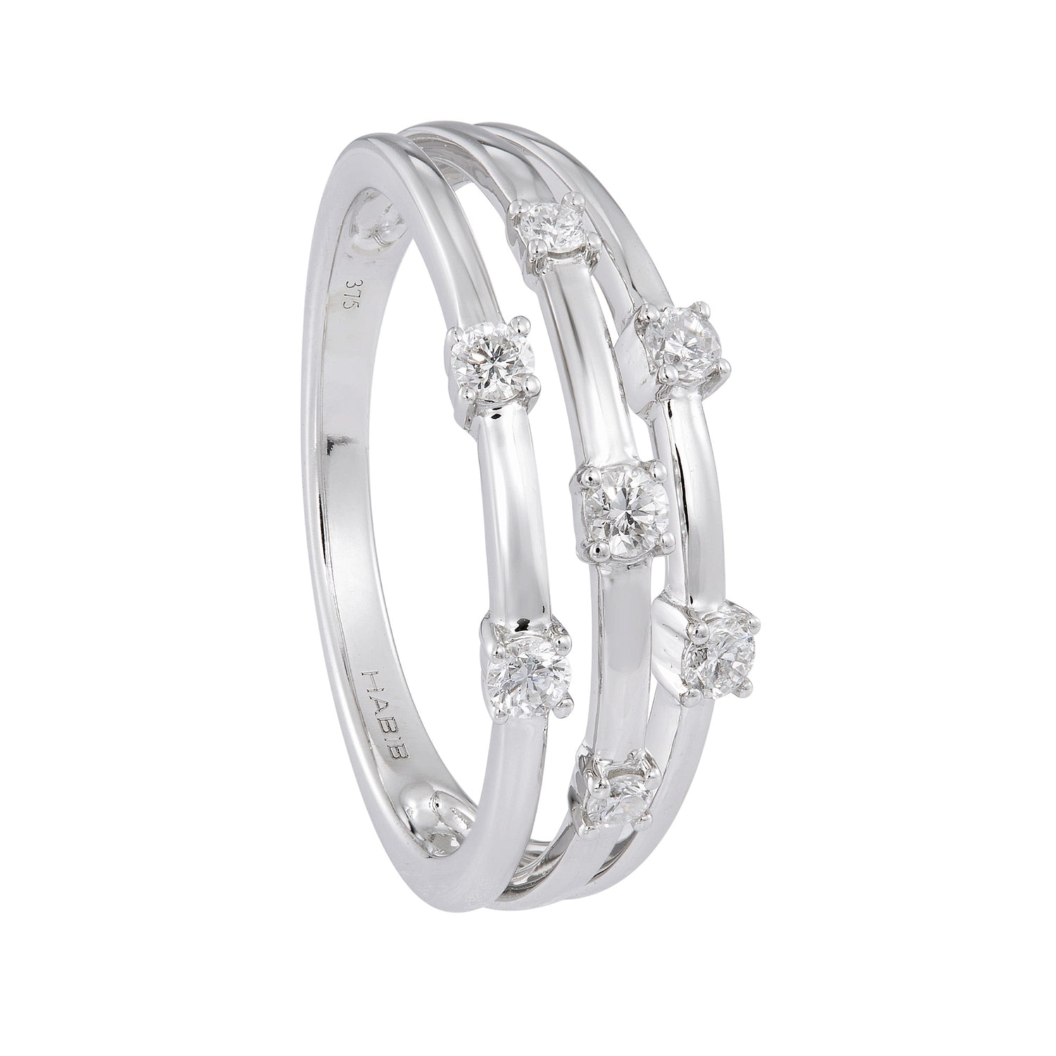 CHIC | Claw Diamond Ring in 375/9K Gold 26110