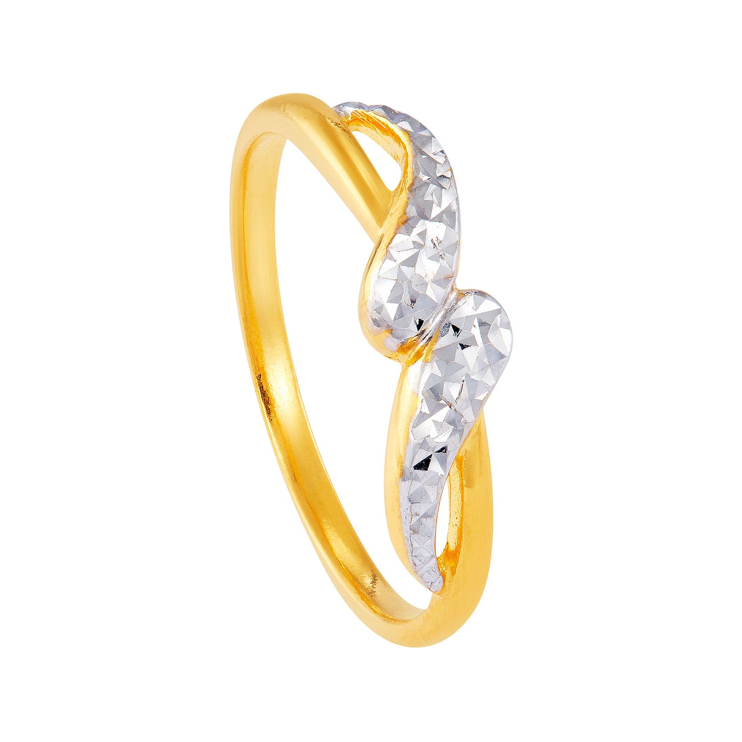 916/22K Yellow and White Gold Ring RG16860124(C)