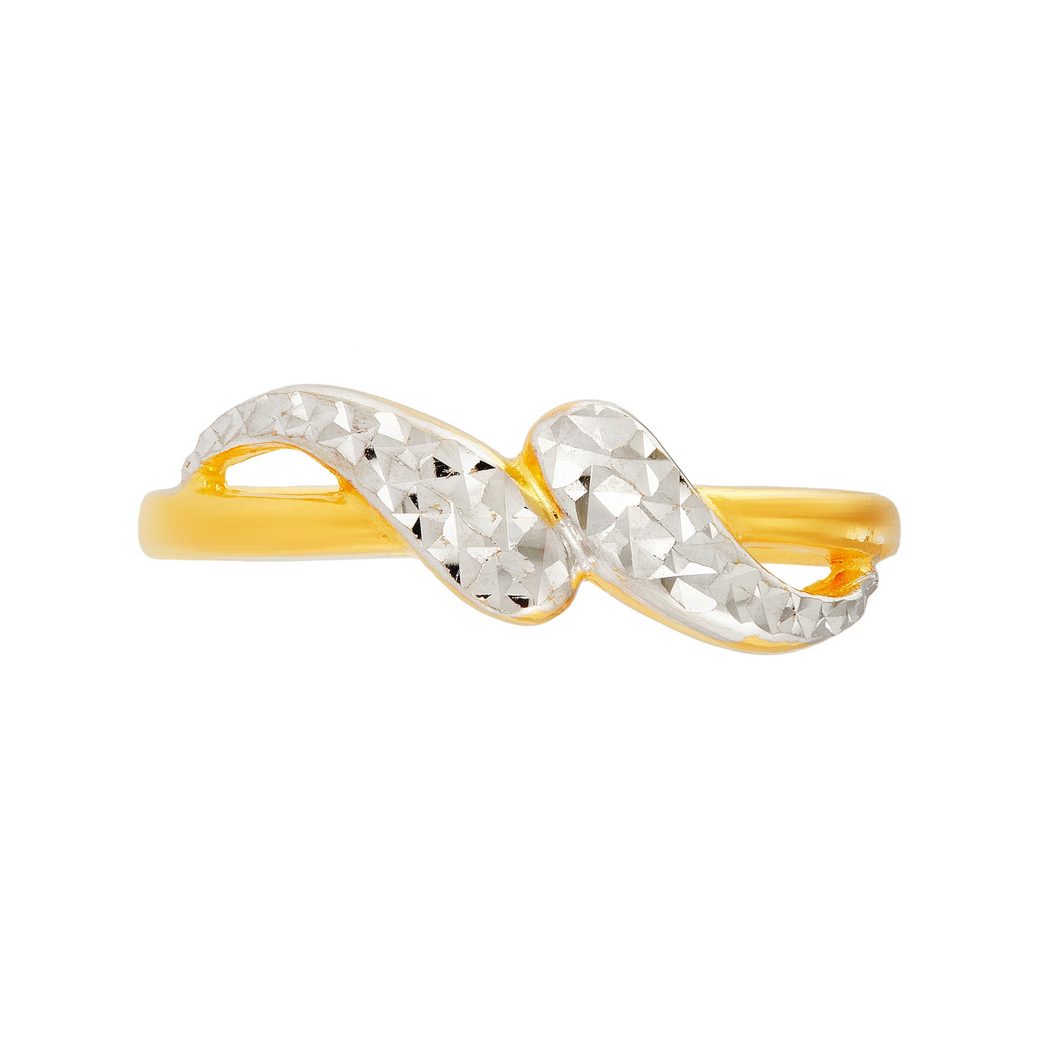 916/22K Yellow and White Gold Ring RG16860124(C)
