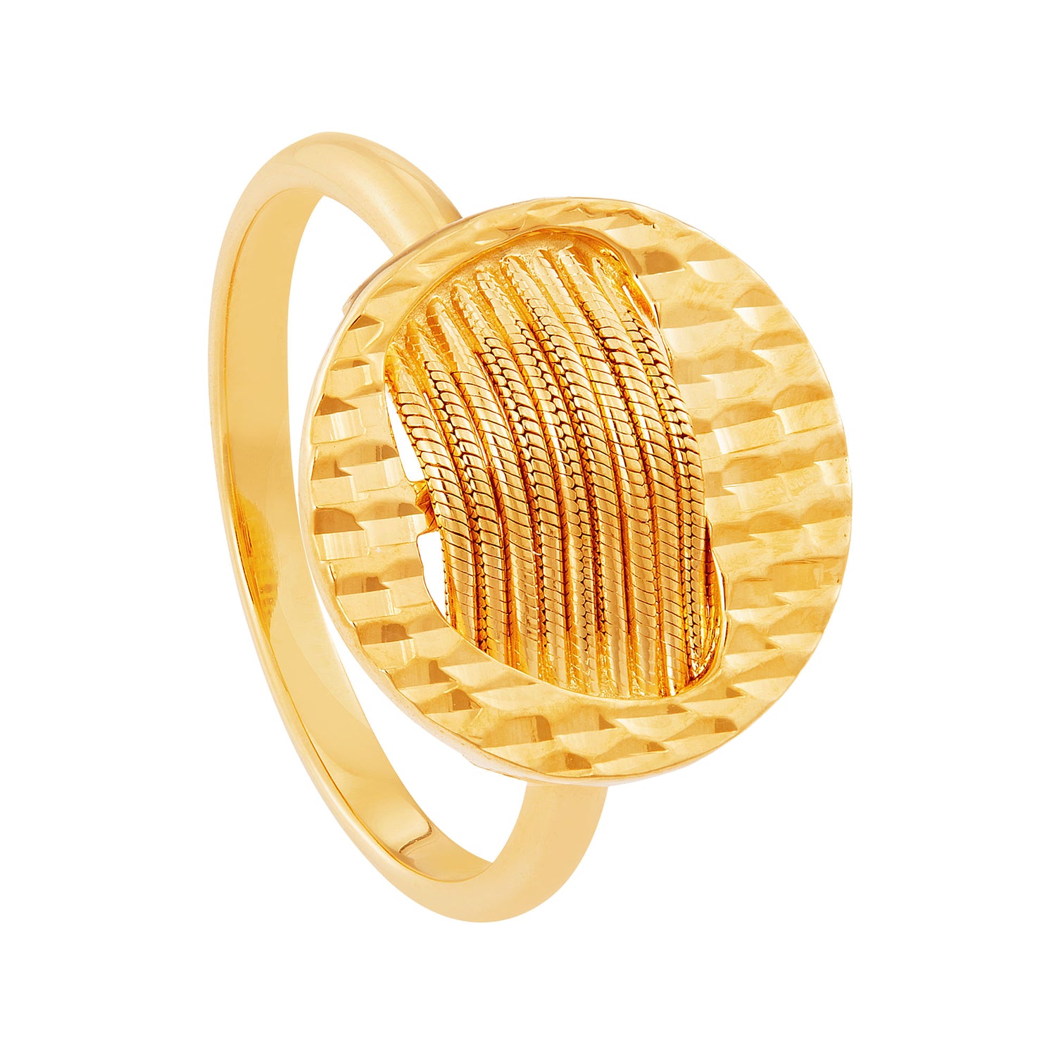 Oro Italia 916 Yellow Gold Ring GR54120224