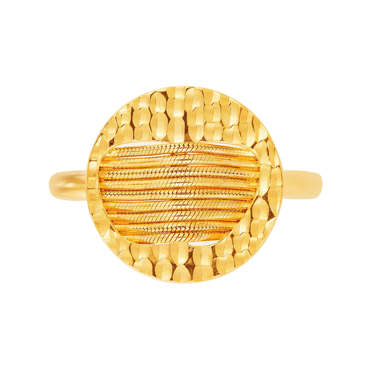 Oro Italia 916 Yellow Gold Ring GR54120224
