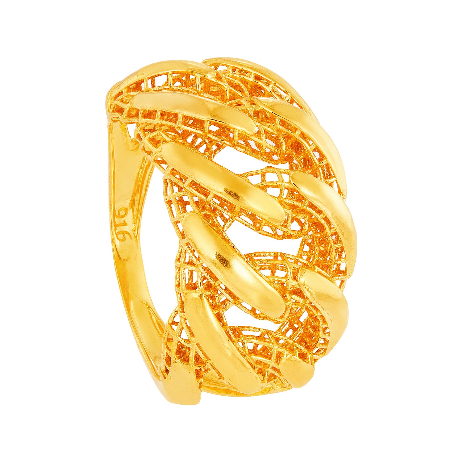 916/22K Yellow Gold Ring AR80500424(A)