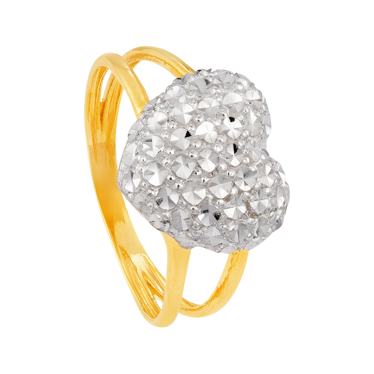 916/22K Yellow and White Gold Ring PGR38590124