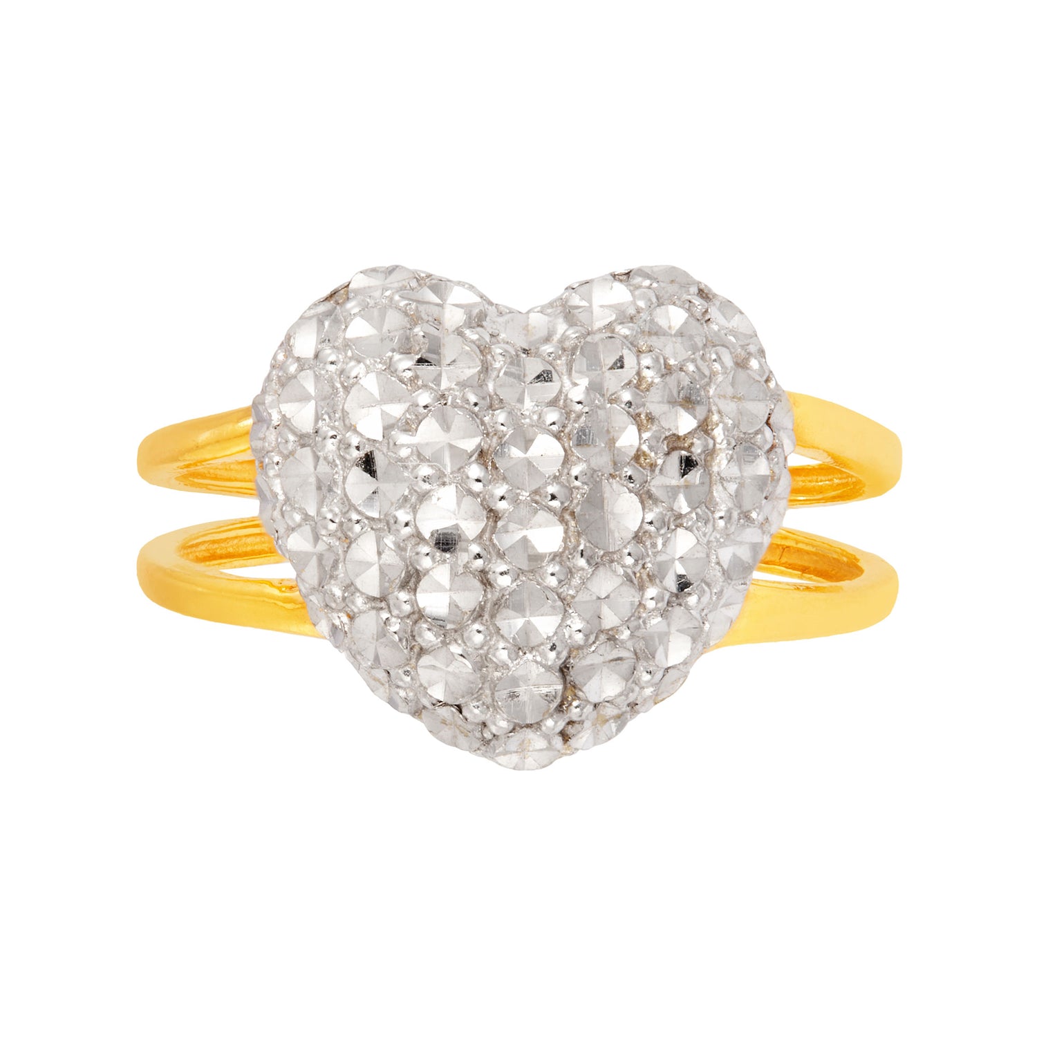 916/22K Yellow and White Gold Ring PGR38590124