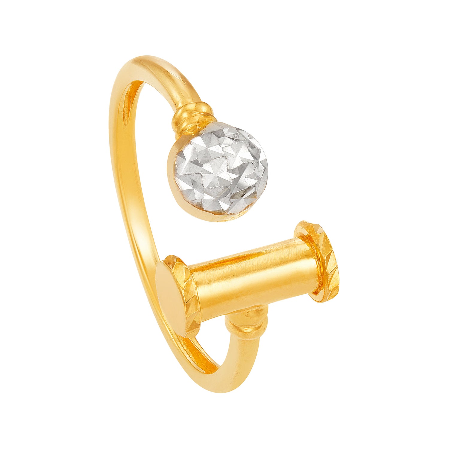 916/22K Yellow and White Gold Ring GPR7510524
