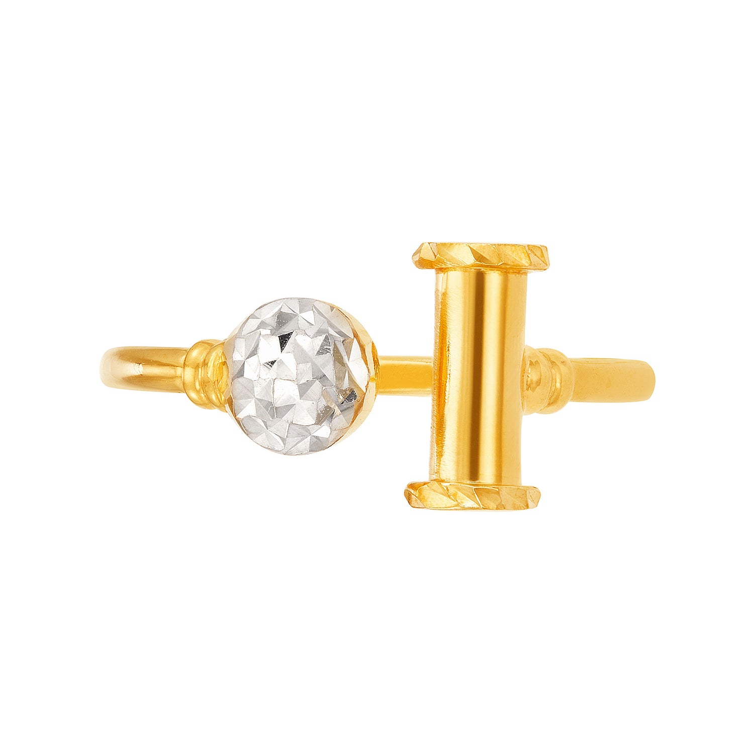 916/22K Yellow and White Gold Ring GPR7510524