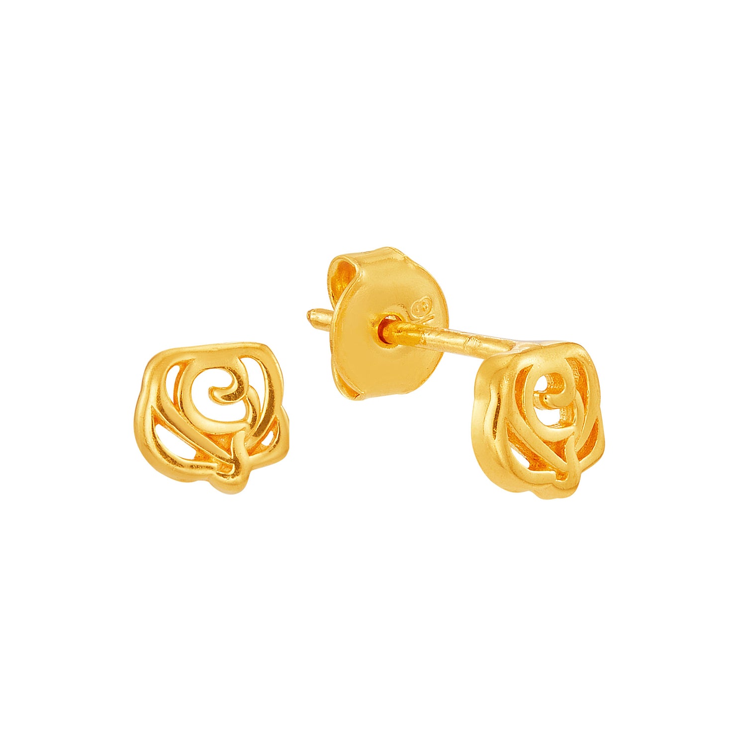 916/22K Yellow Gold Earrings E23-12330524