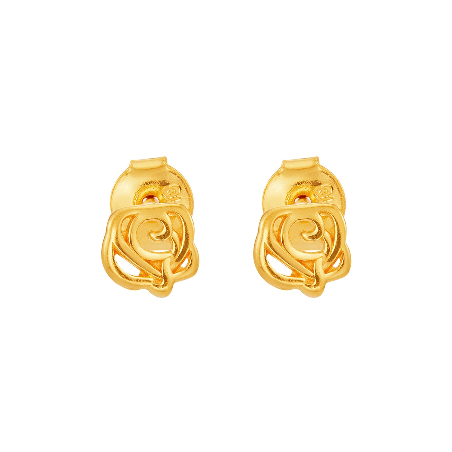916/22K Yellow Gold Earrings E23-12330524