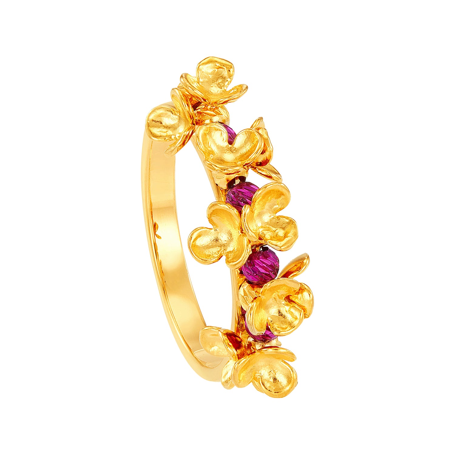 CLARA | Oro Italia 916 Yellow Gold Ring GR51660823(FUCH)-BI (22K Gold)