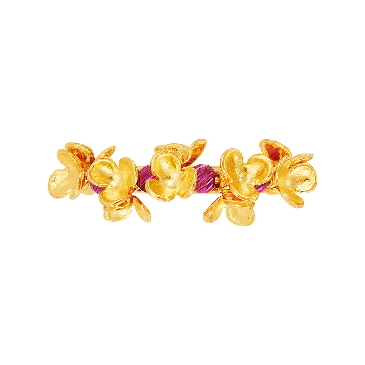 CLARA | Oro Italia 916 Yellow Gold Ring GR51660823(FUCH)-BI (22K Gold)