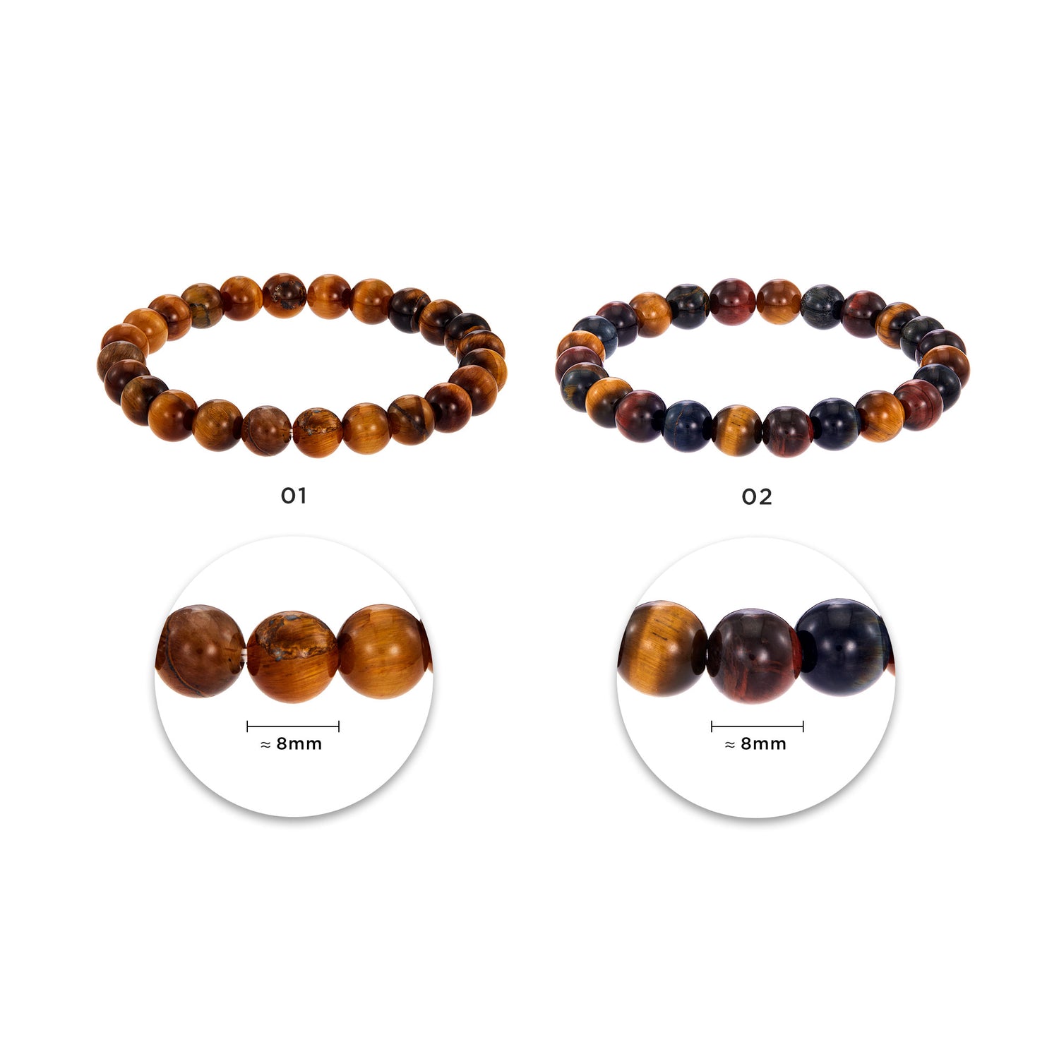 Tiger's Eye Bracelet 6817(8MM)