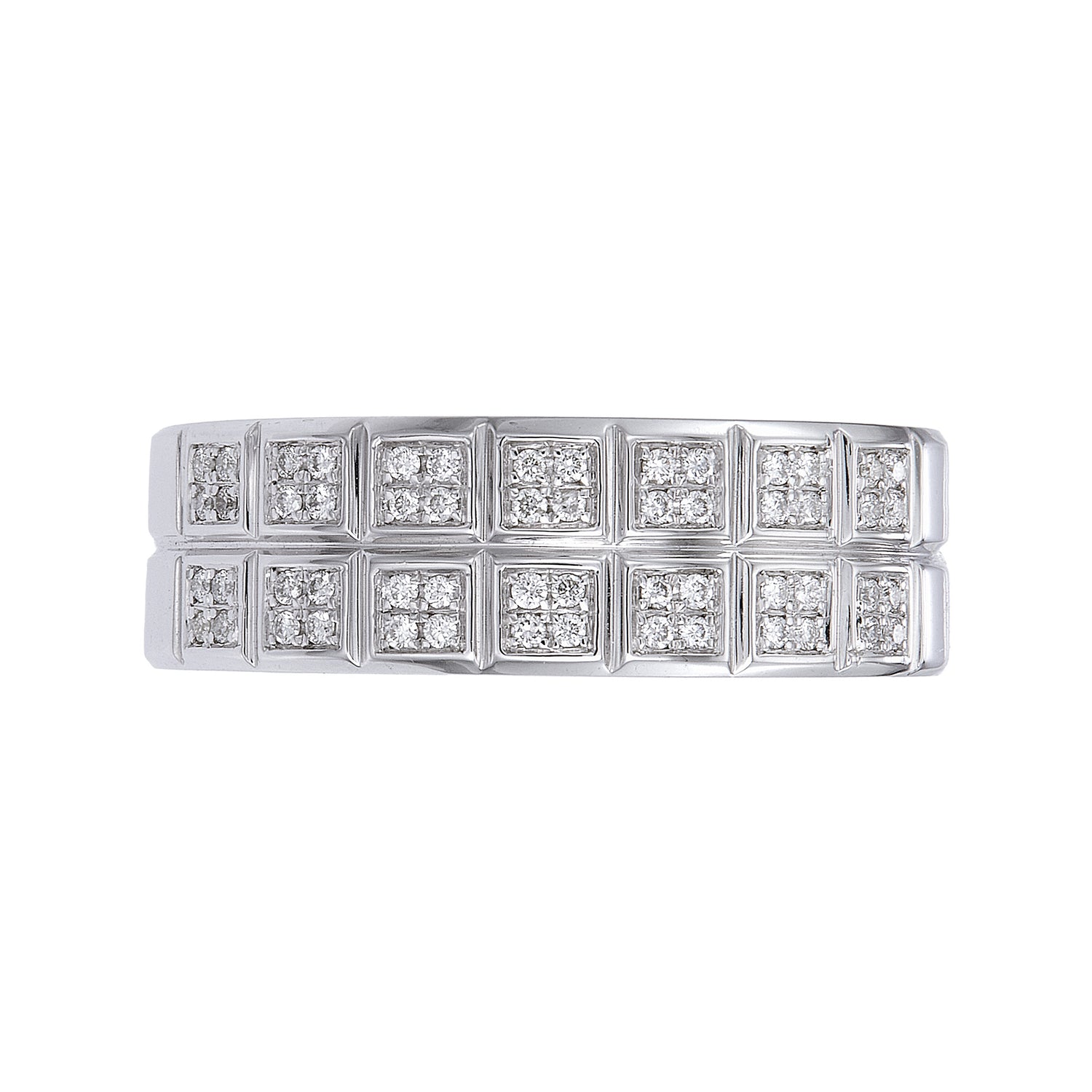 Diamond Men's Ring in 925 Silver Palladium 268251223(PLD)