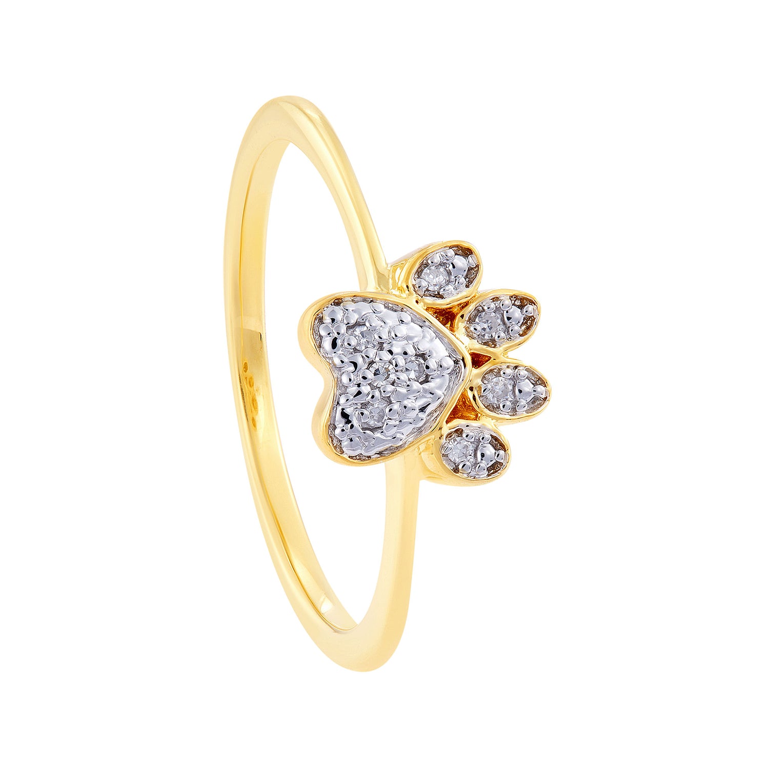 Diamond Ring in 375/9K Yellow Gold (Paw) 559950723(R)