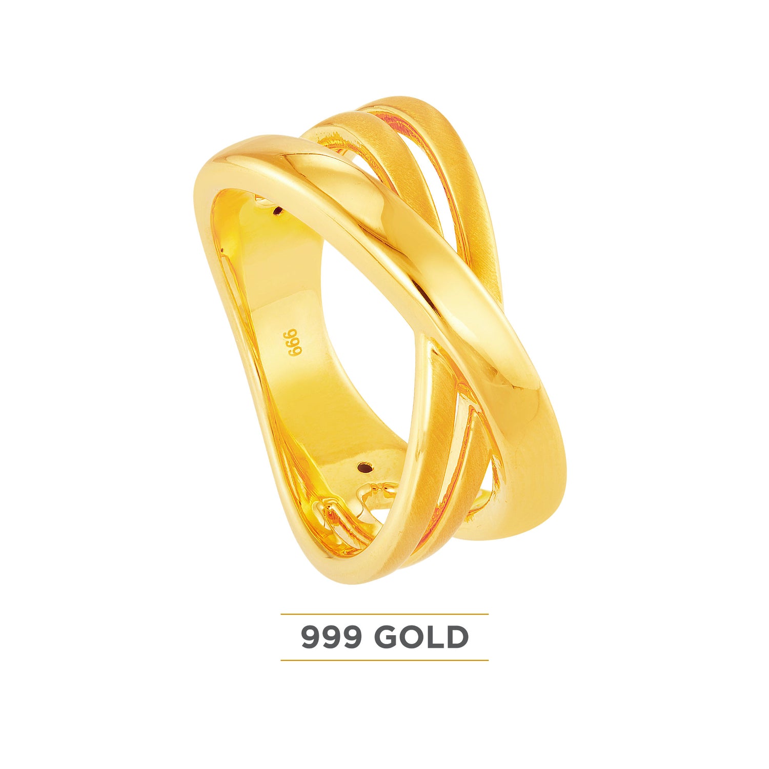 999/24K Yellow Gold Ring LTR100624