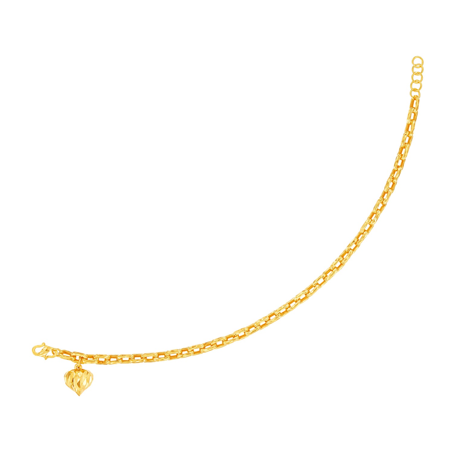 916/22K Yellow Gold Bracelet C06-WANZI0624(MINI)