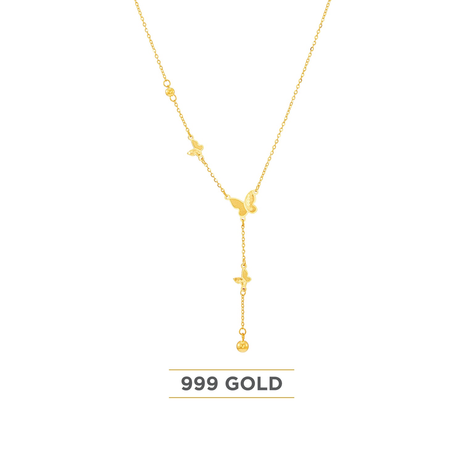 999/24K Yellow Gold Necklace 24XFYN040624