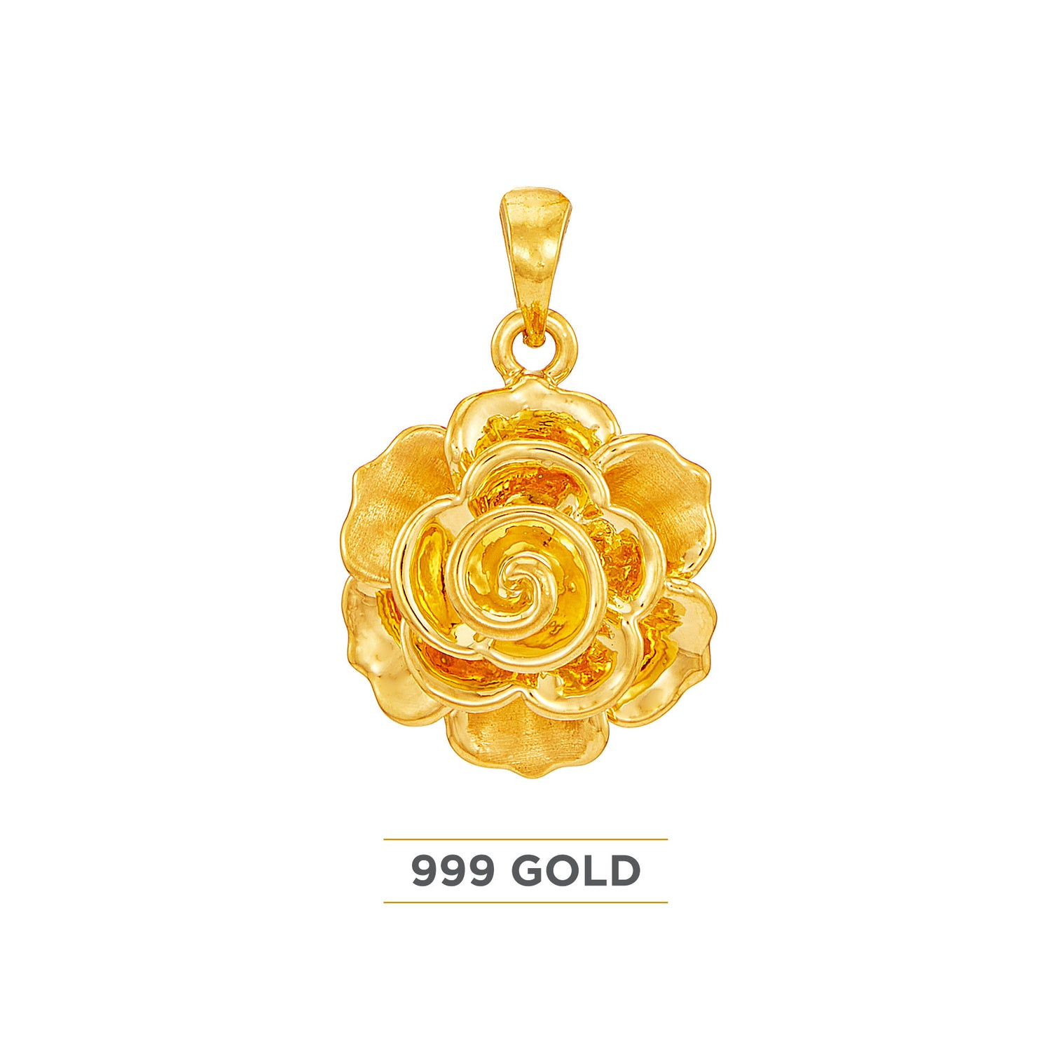 999/24K Yellow Gold Pendant WWGP1040624