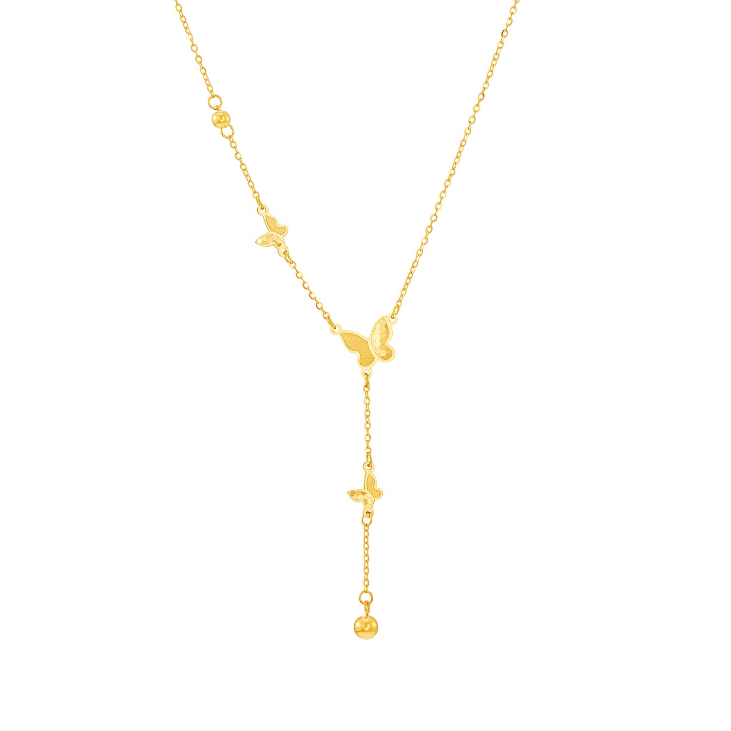 999/24K Yellow Gold Necklace 24XFYN040624