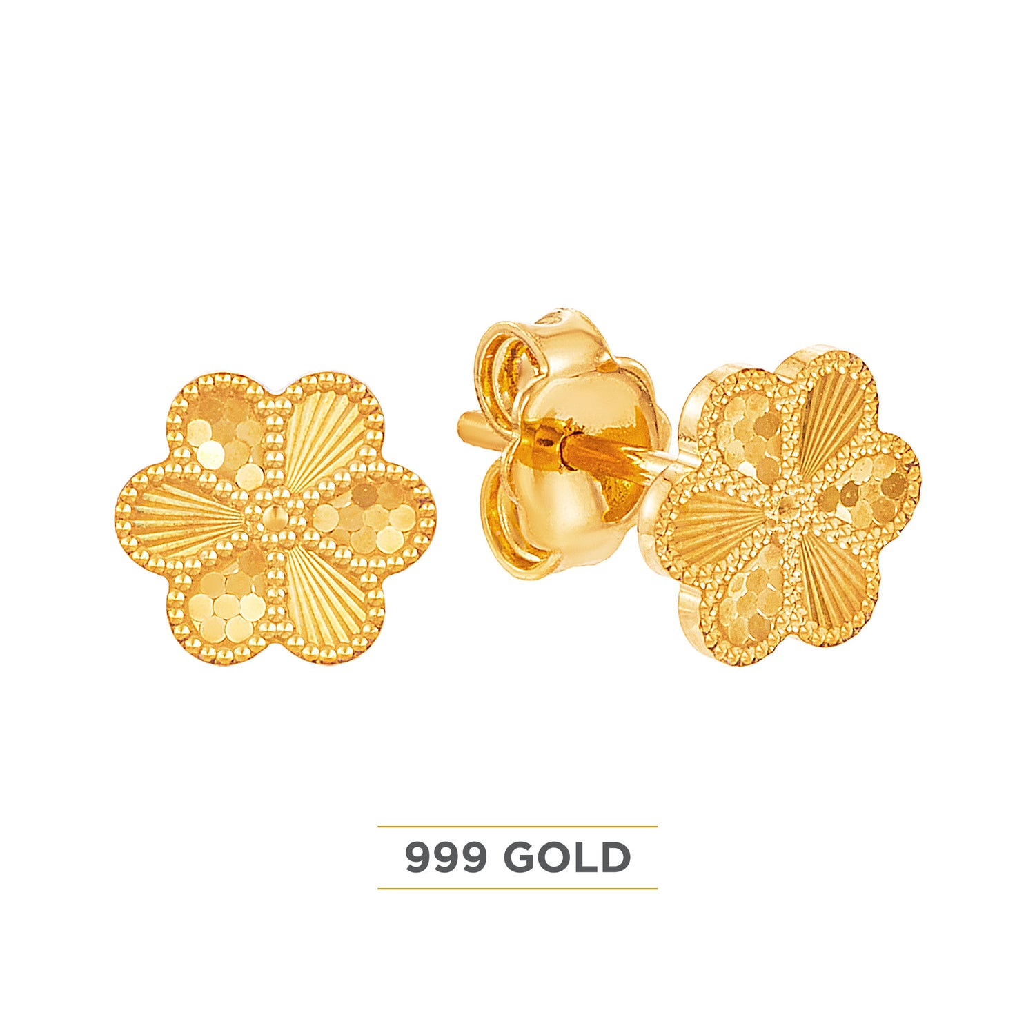 999/24K Yellow Gold Earrings WWGE680624