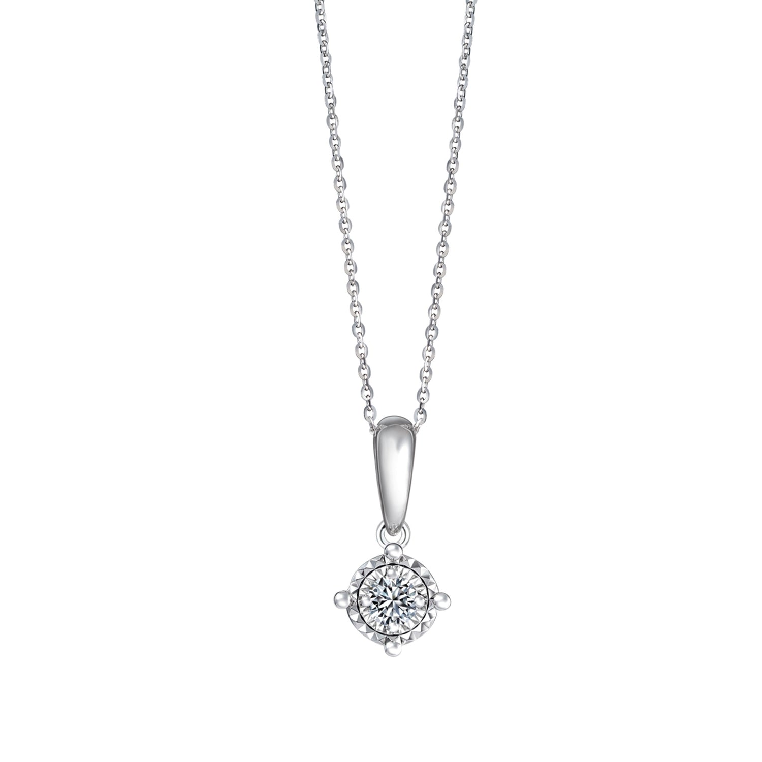 Diamond Necklace in 750/18K White Gold 258250120(N)