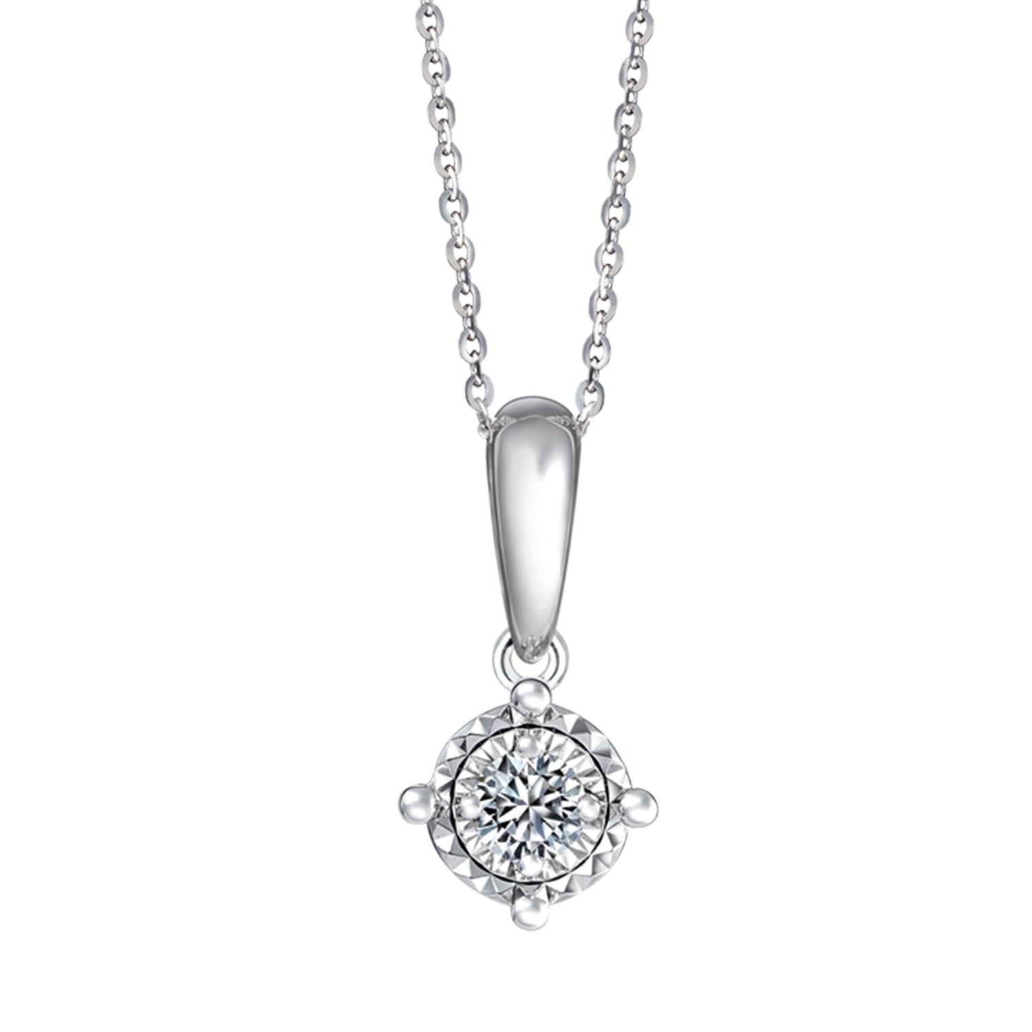 Diamond Necklace in 750/18K White Gold 258250120(N)