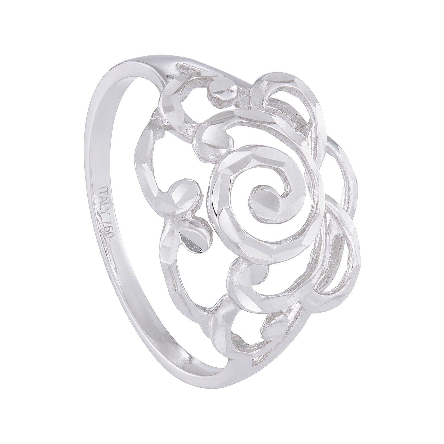 750/18K White Gold Ring GRT291