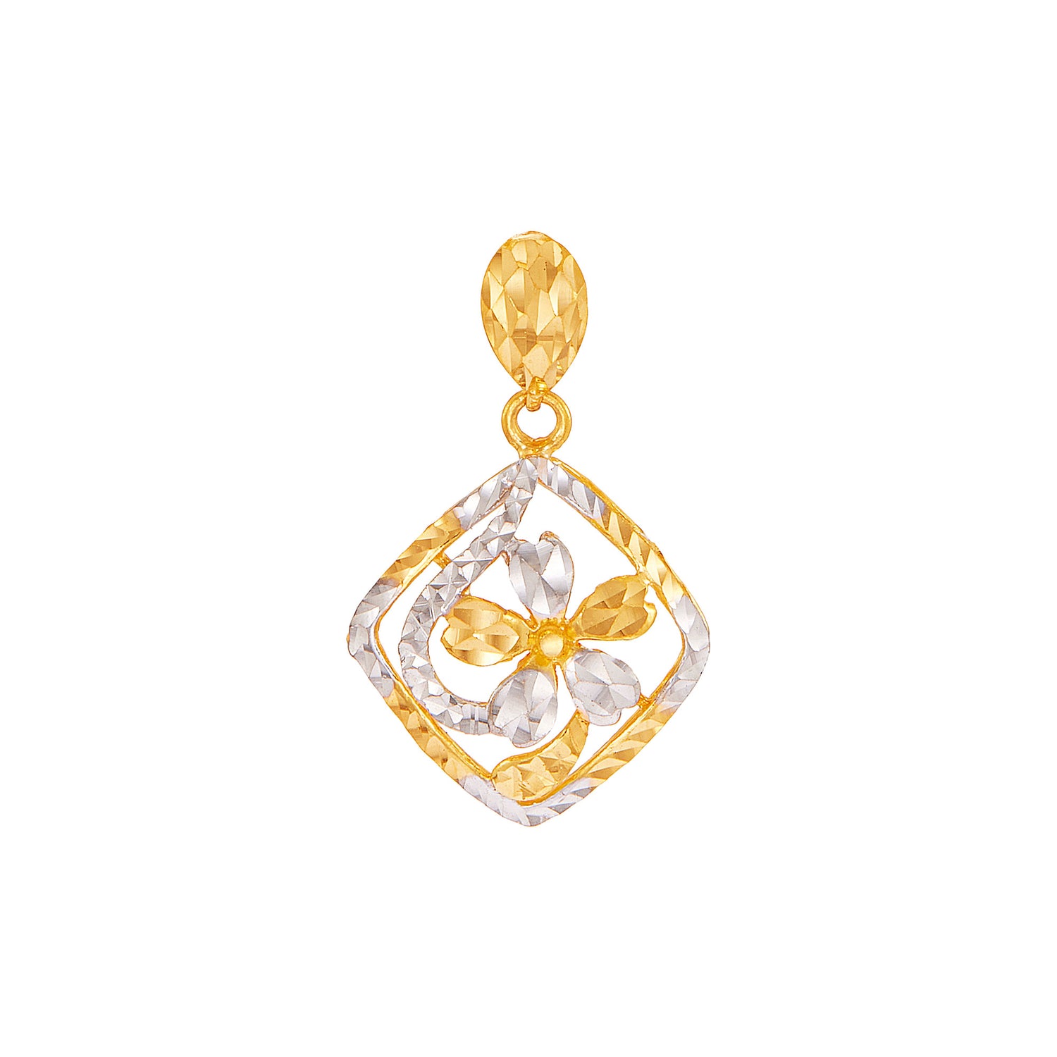 916/22K Yellow and White Gold Pendant P7680724(W)