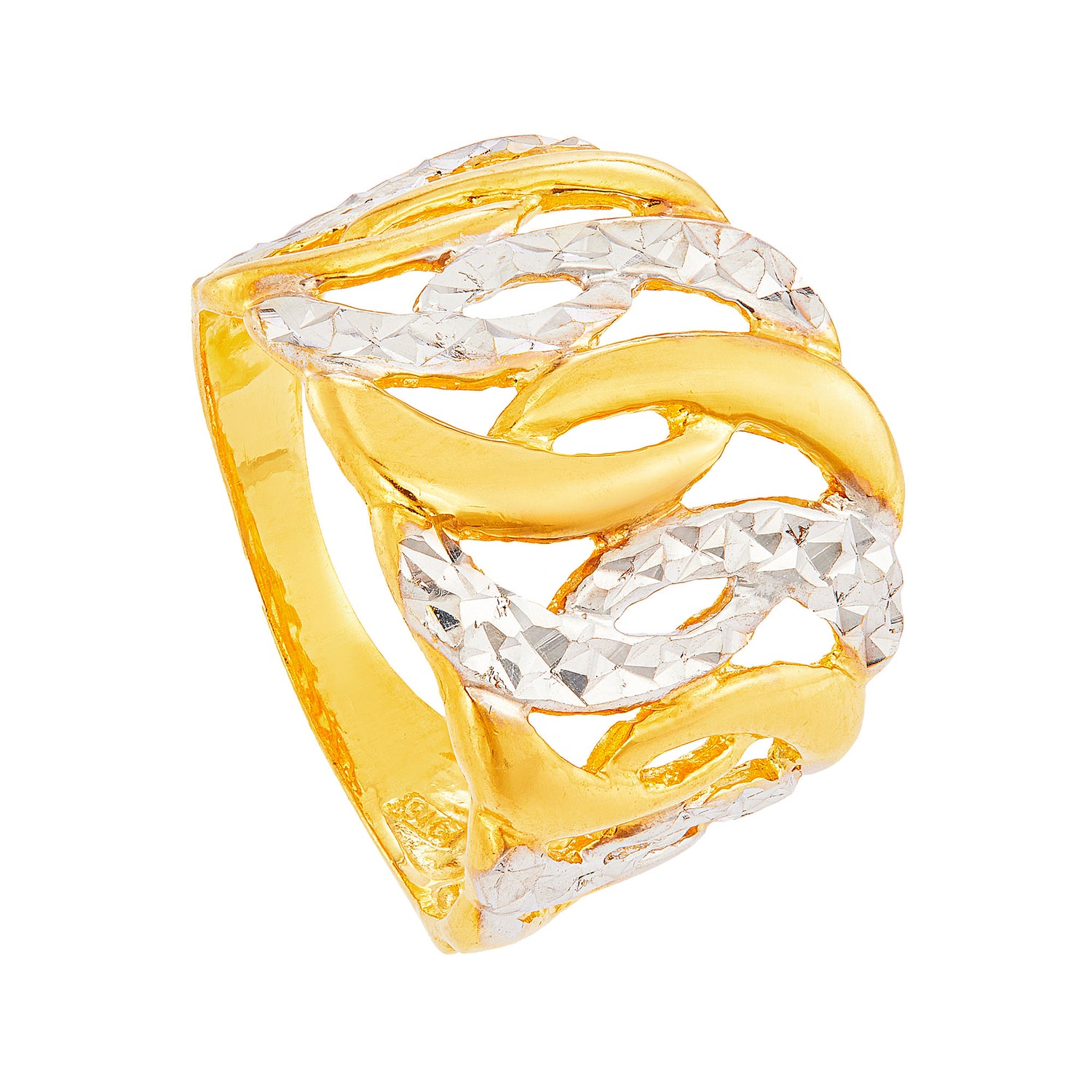 916/22K Yellow and White Gold Ring R27600624