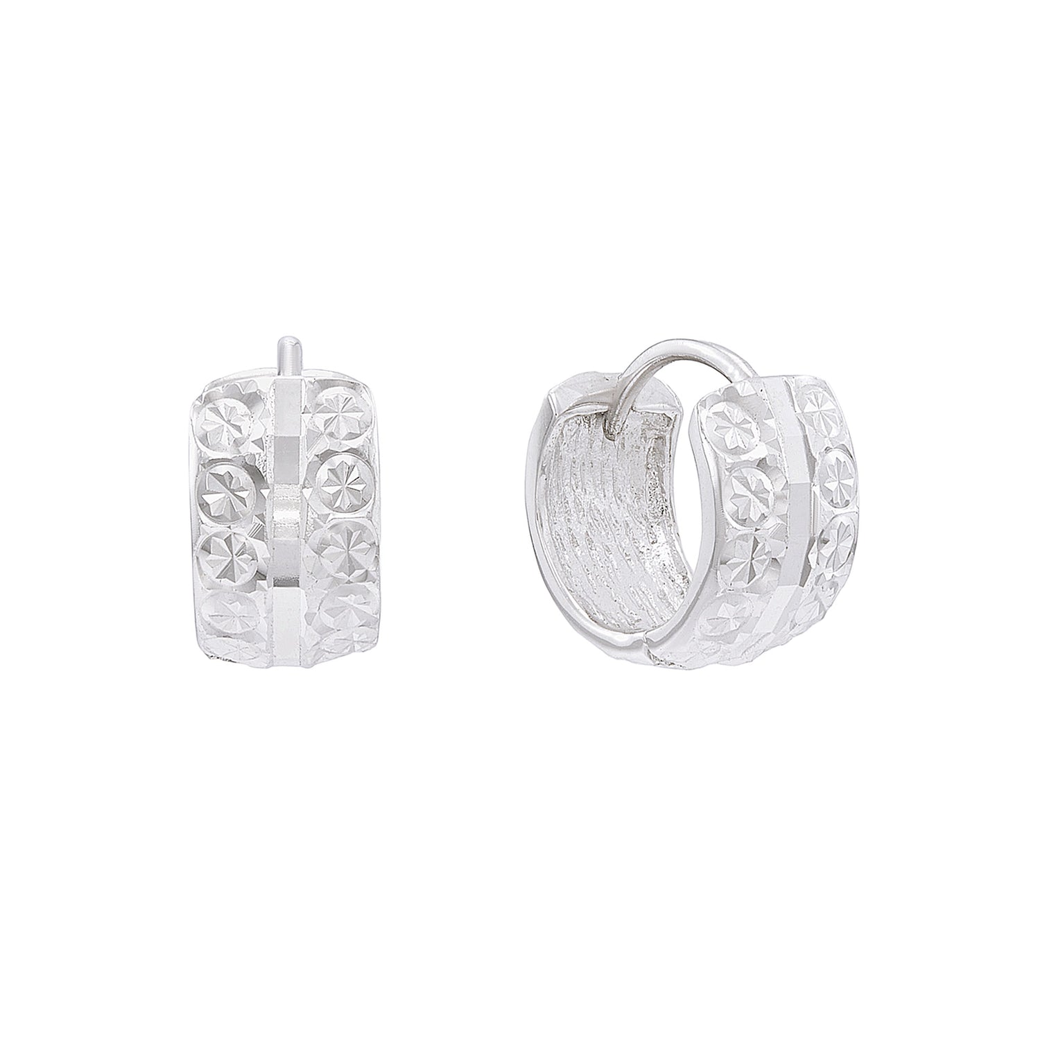 750/18K White Gold Earrings CEC026