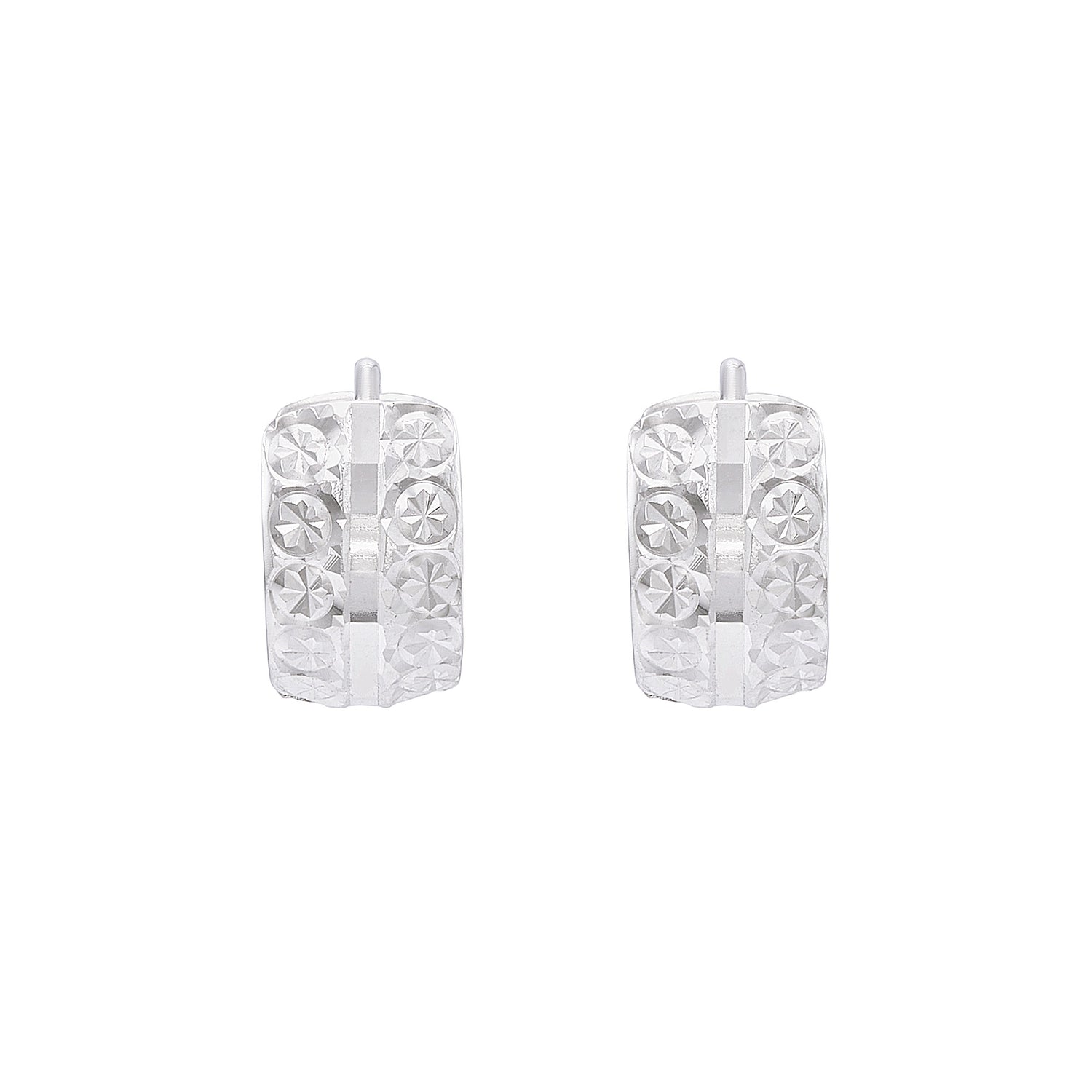 750/18K White Gold Earrings CEC026
