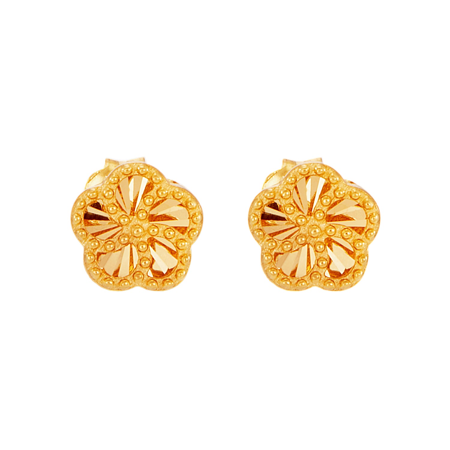 Oro Italia 916 Yellow Gold Earrings GE75430424 (22K Gold)