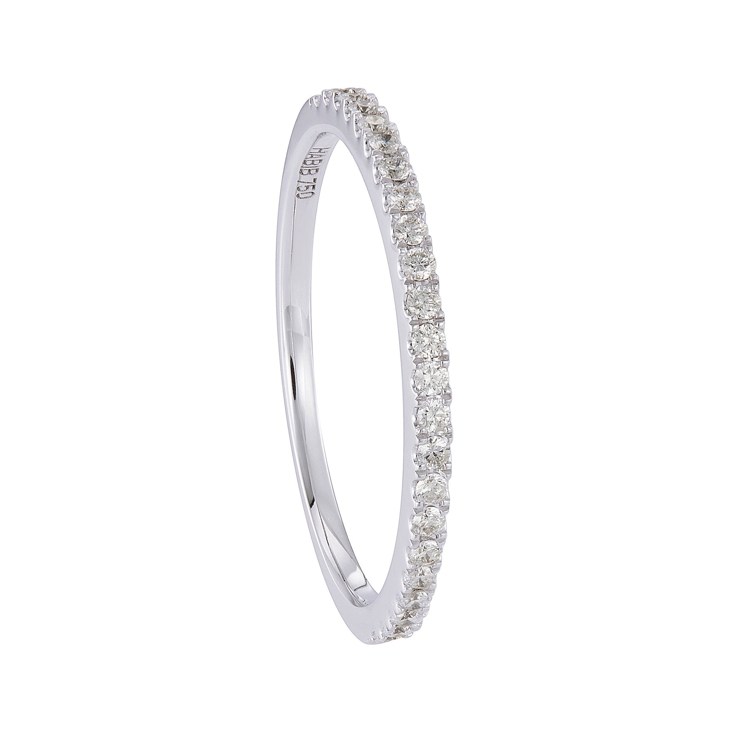 Diamond Ring in 750/18K White Gold 11865
