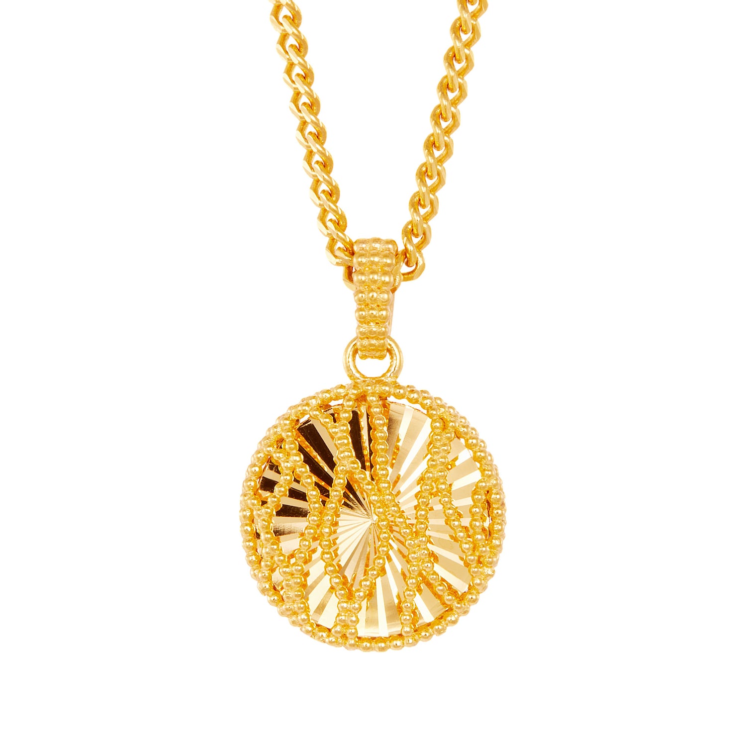 Oro Italia 916 Yellow Gold Pendant GP53510424 (22K Gold)