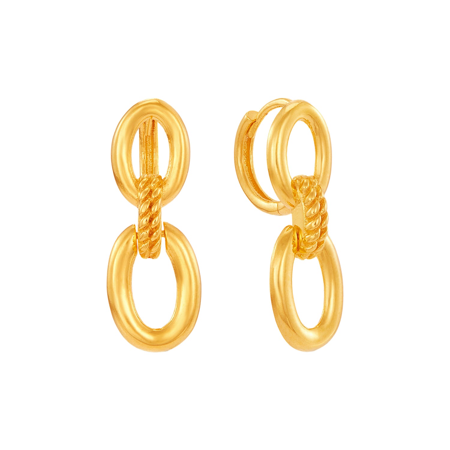 Oro Italia 916 Yellow Gold Earrings GE75330424
